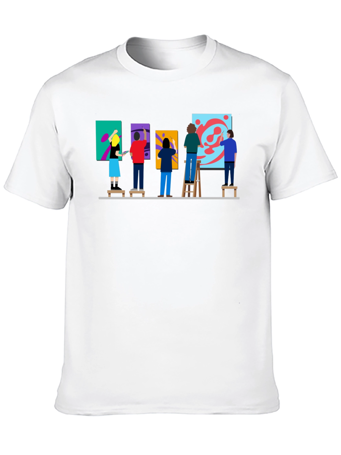 Artist Painting Group Graphic Tee