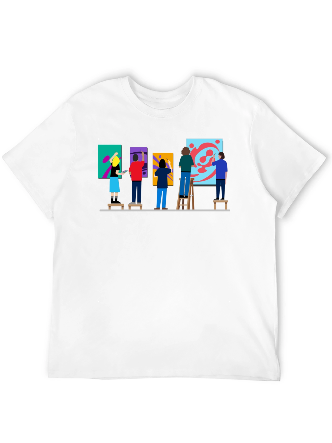 Artist Painting Group Graphic Tee