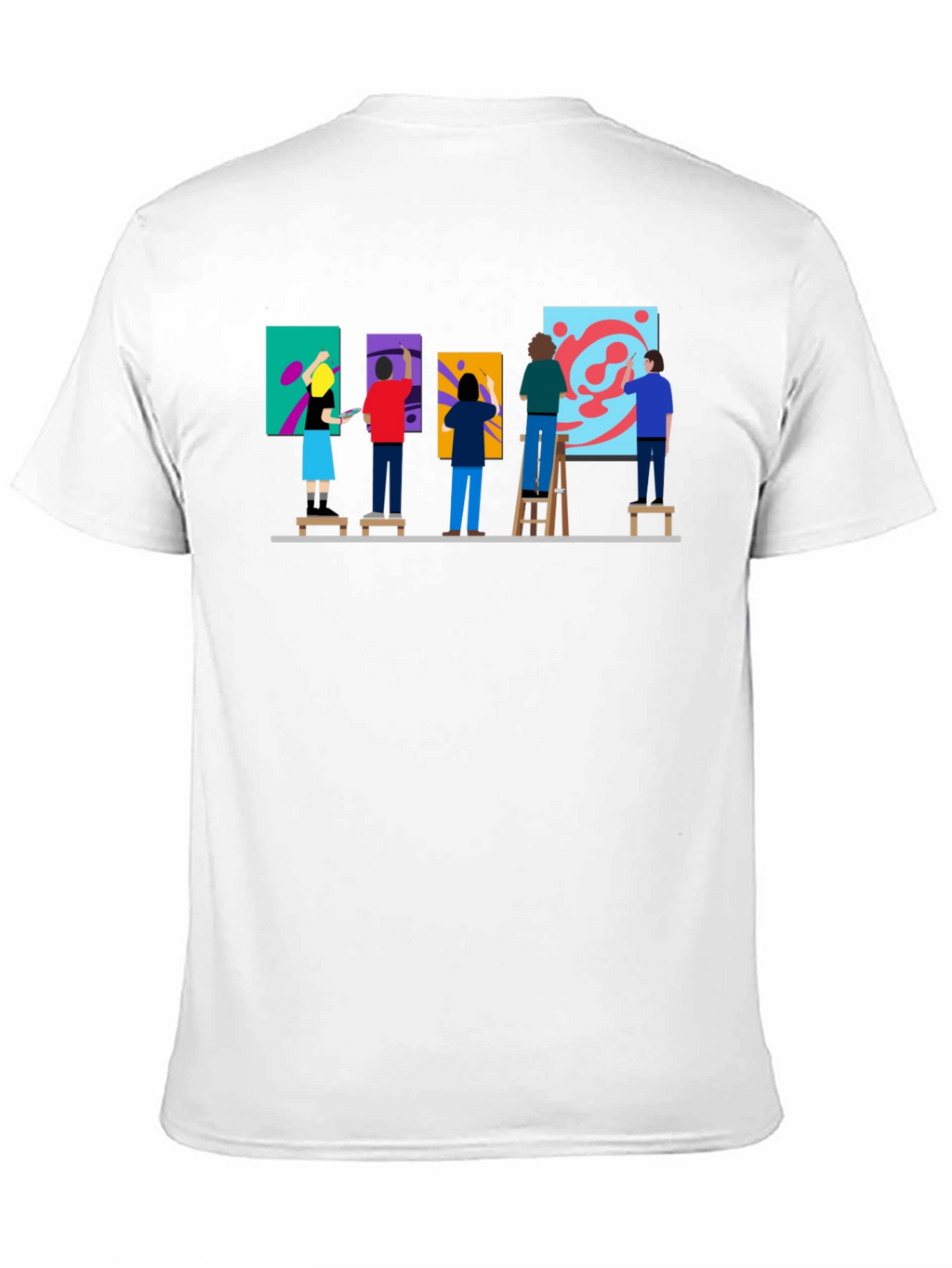 Artist Painting Group Graphic Tee