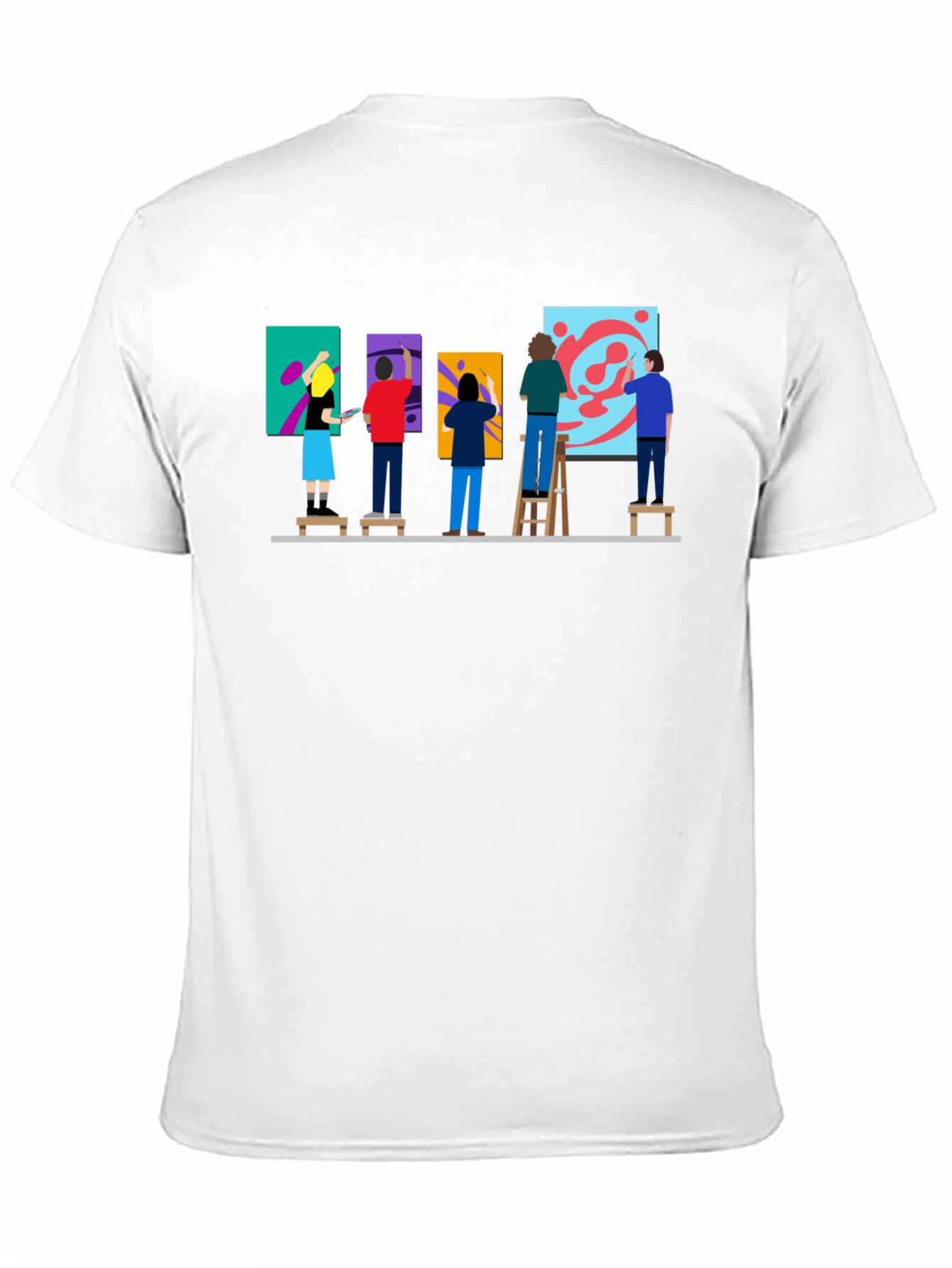 Artist Painting Group Graphic Tee