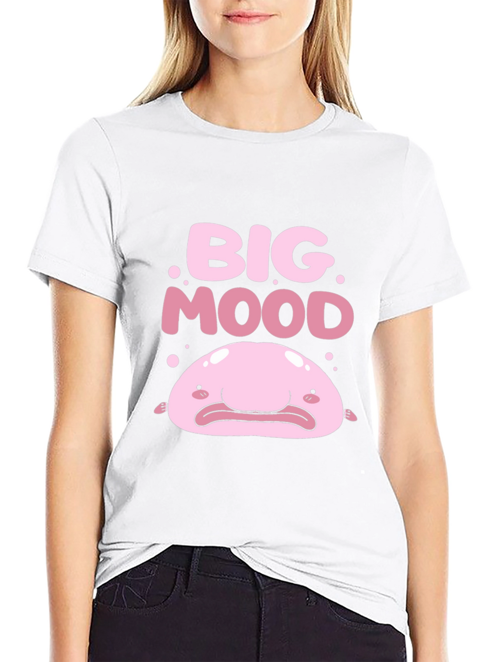 Big Mood Blobfish Graphic Tee - Black