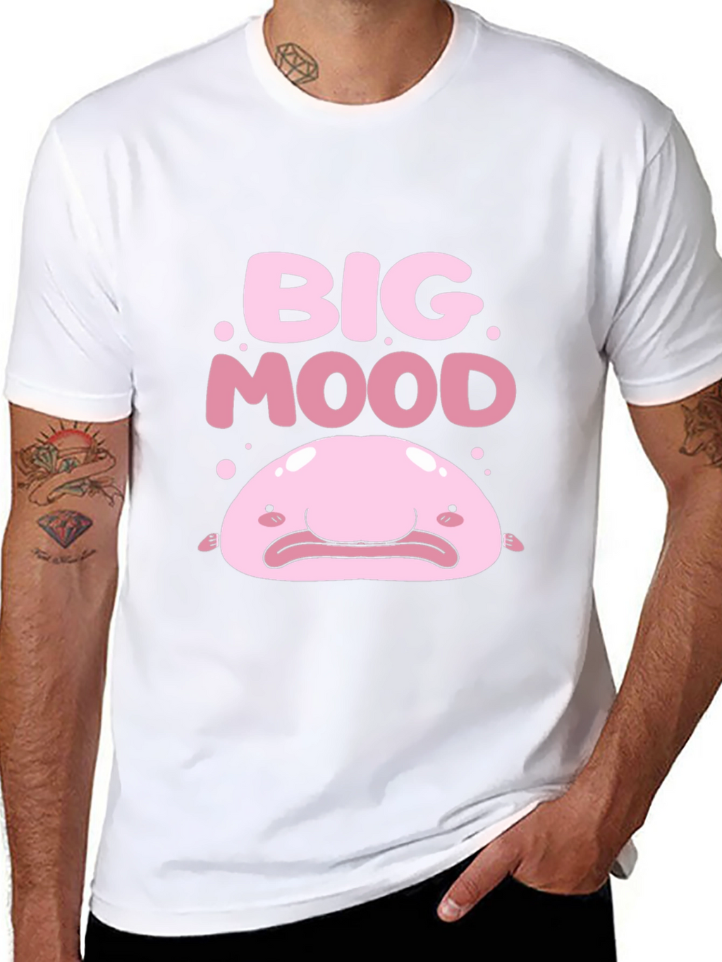 Big Mood Blobfish Graphic Tee - Black