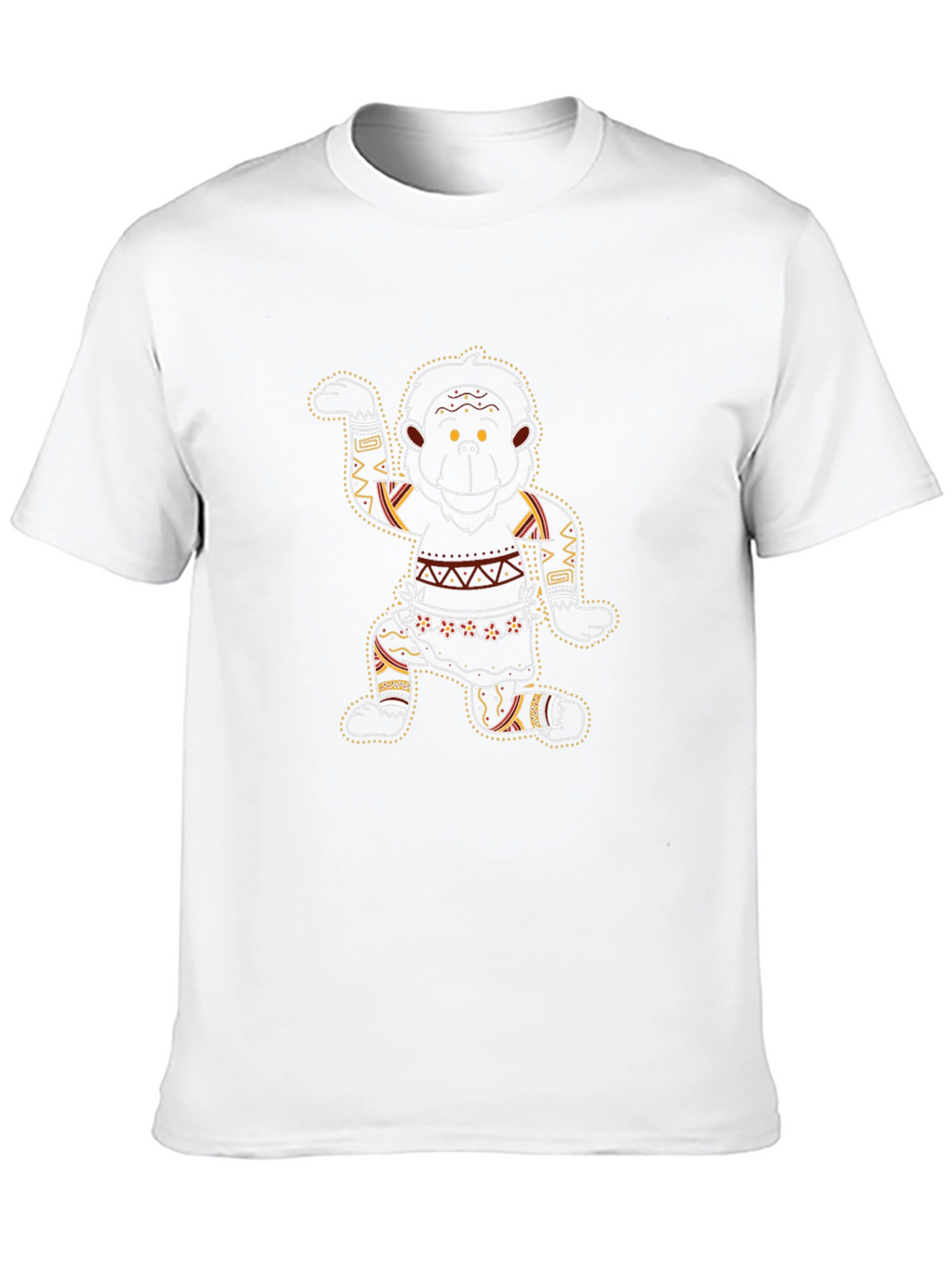 Aboriginal Monkey Graphic Tee - Black