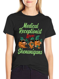 Medical Receptionist St. Patricks Day T-Shirt