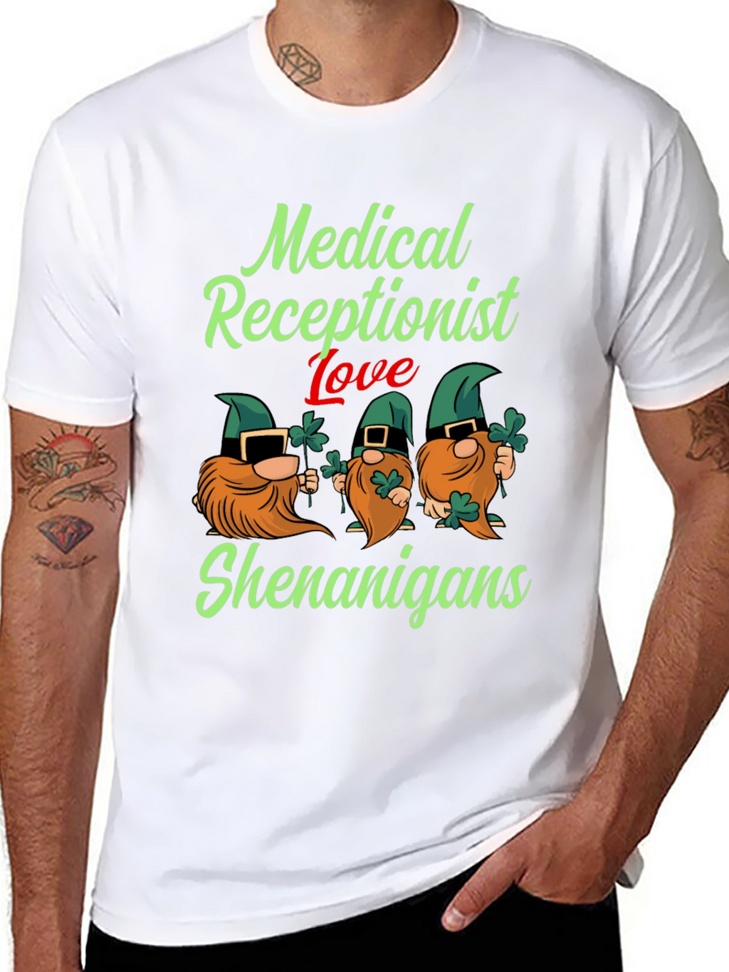 Medical Receptionist St. Patricks Day T-Shirt