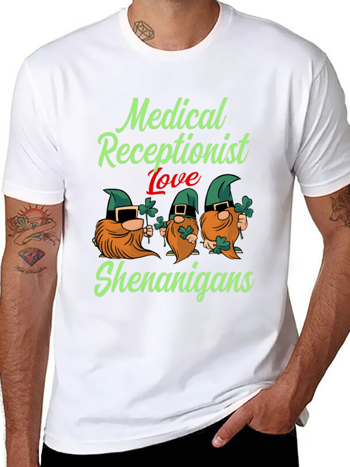 Medical Receptionist St. Patricks Day T-Shirt