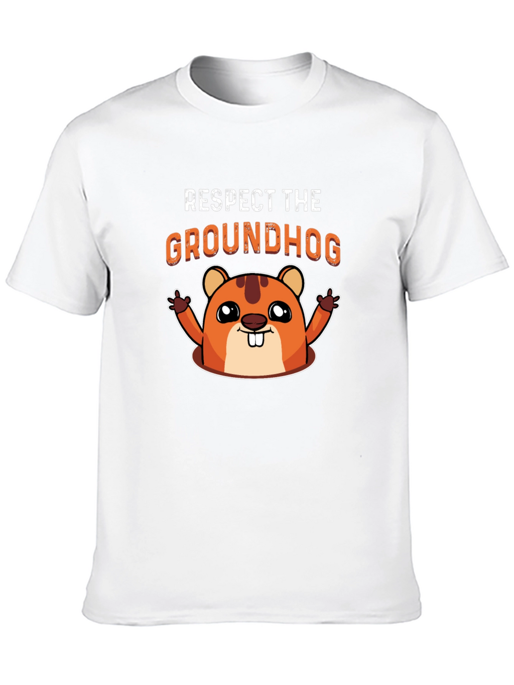 Respect the Groundhog Graphic T-Shirt