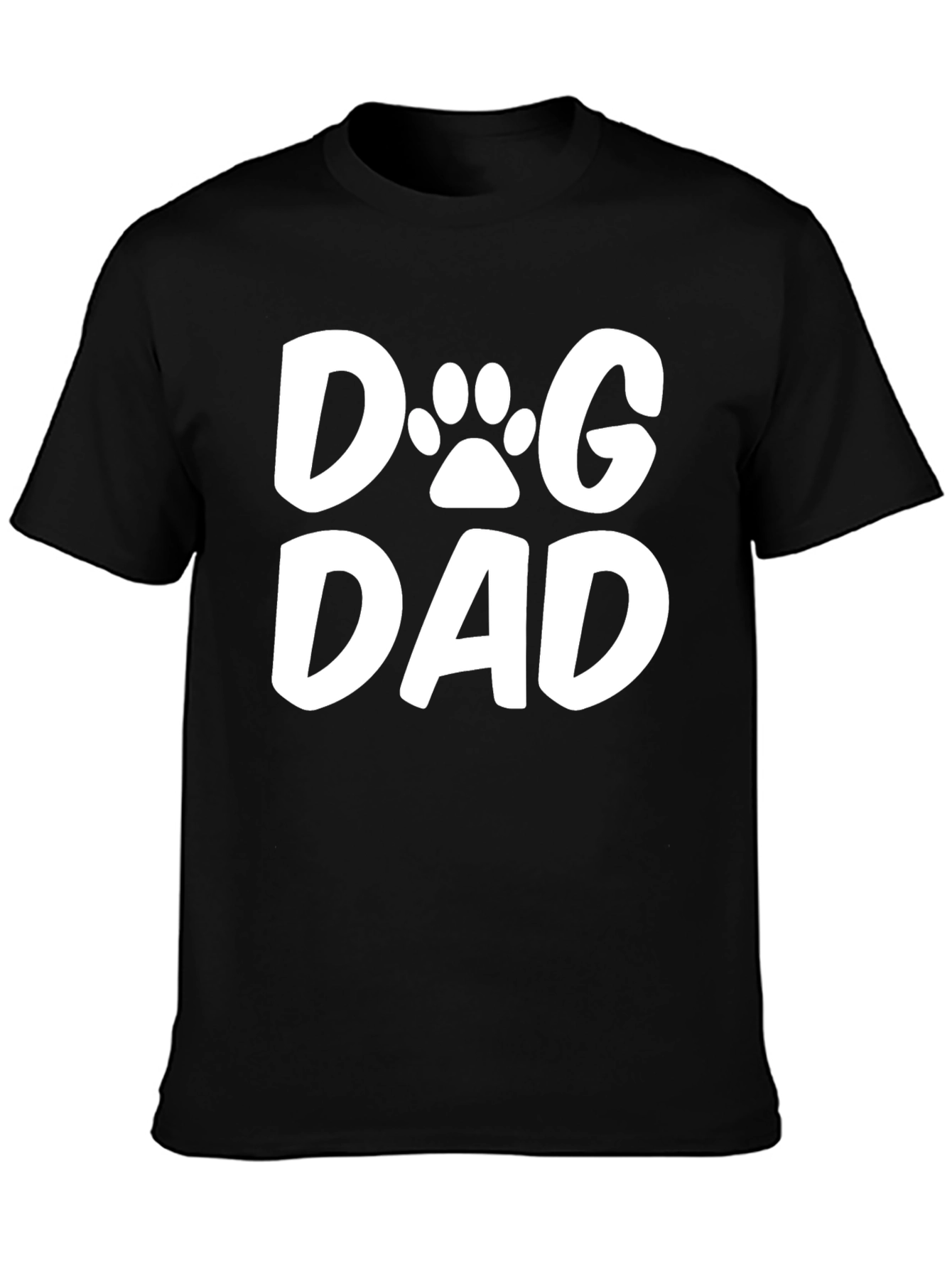 Dog Dad T-Shirt - Black Cotton Blend Tee