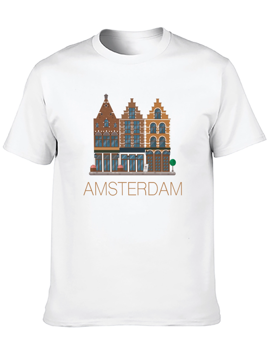 Amsterdam T-Shirt: Dutch Houses Design