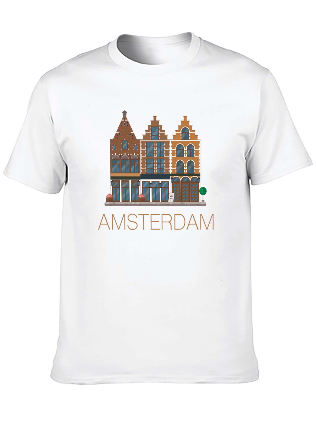 Amsterdam T-Shirt: Dutch Houses Design