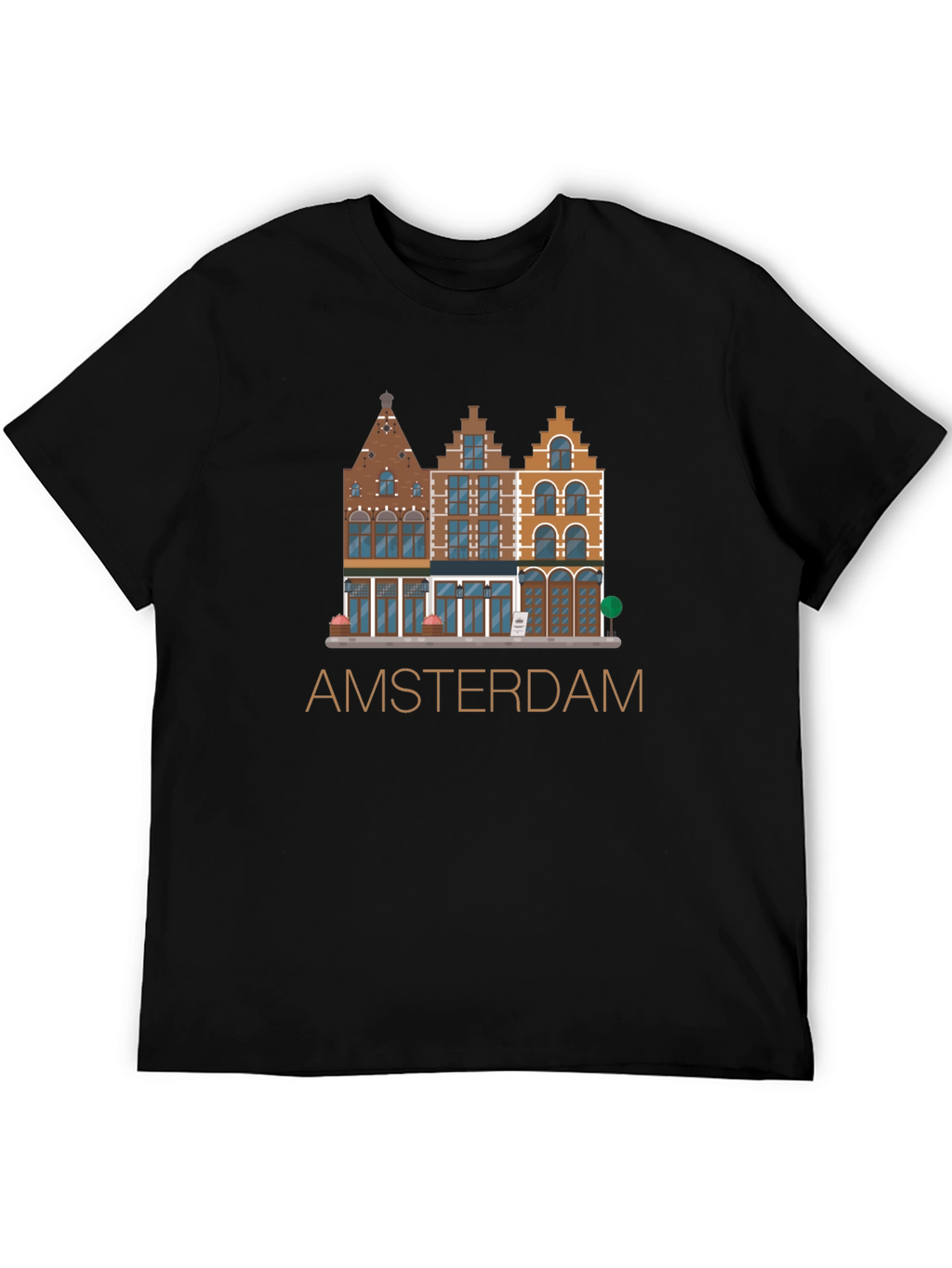 Amsterdam T-Shirt: Dutch Houses Design