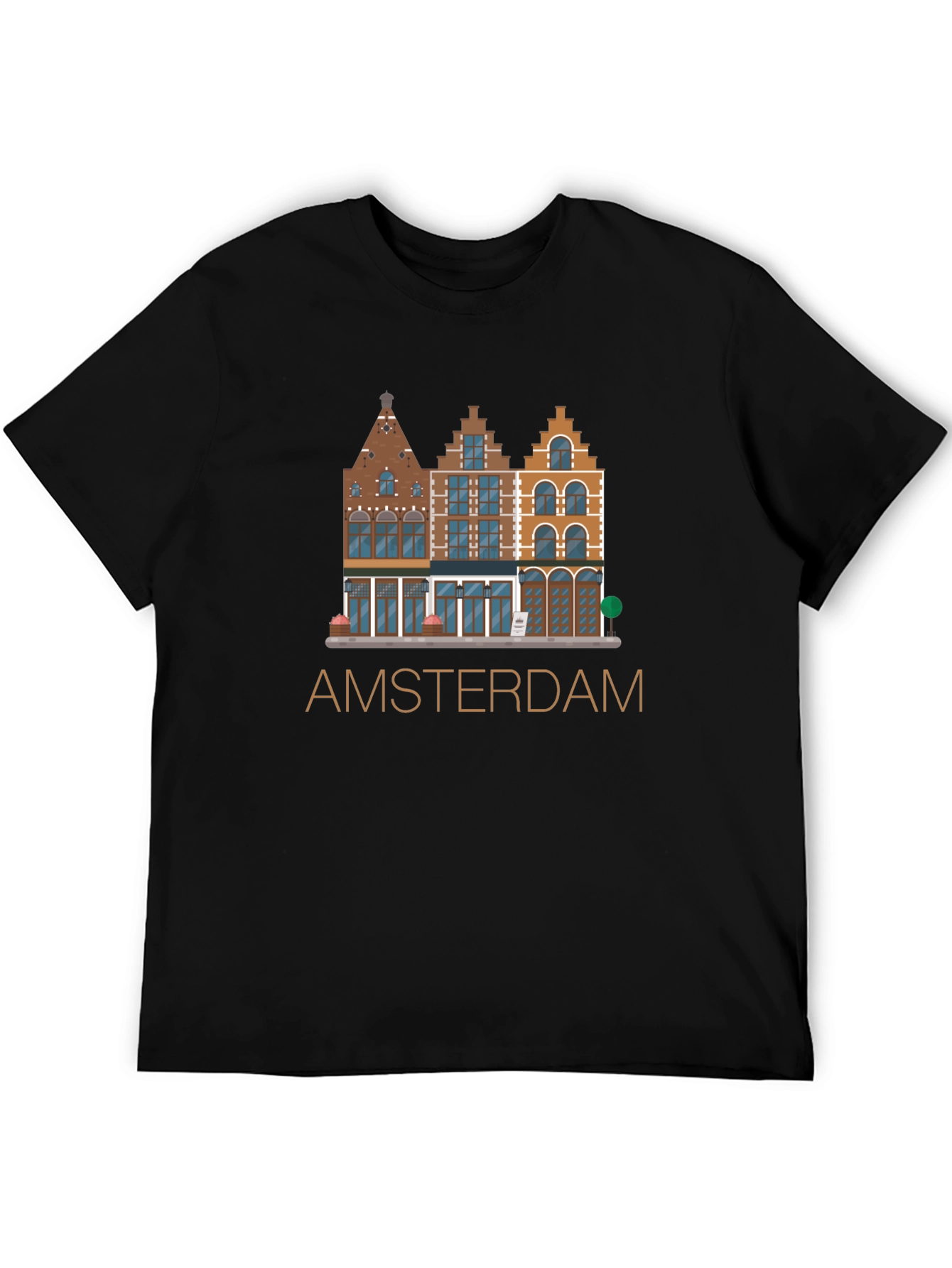 Amsterdam T-Shirt: Dutch Houses Design