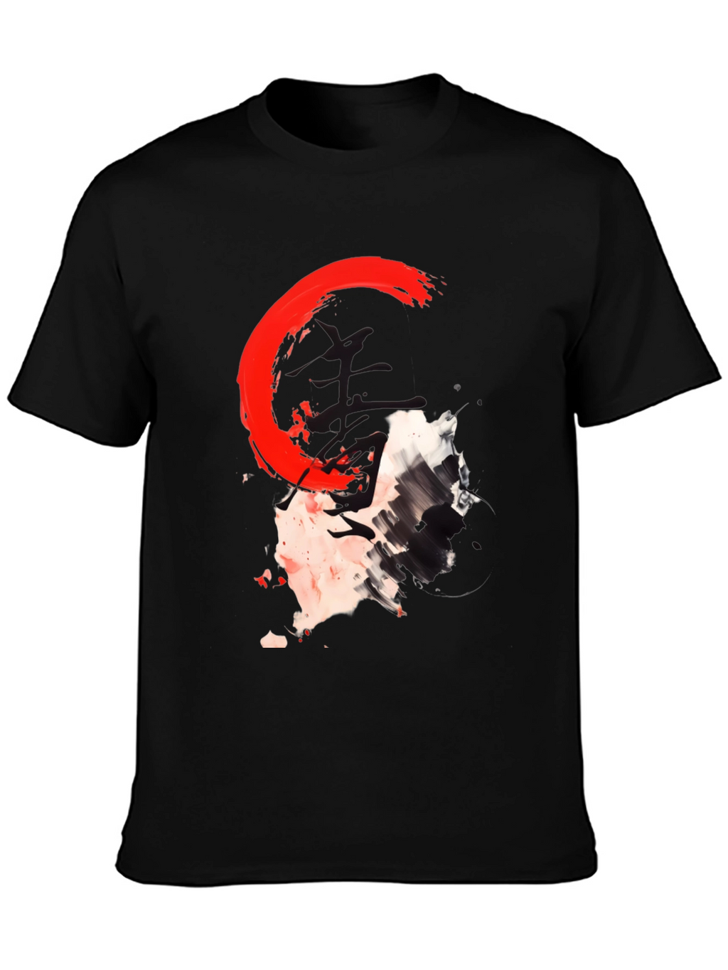 Abstract Graphic Print Crew Neck T-Shirt