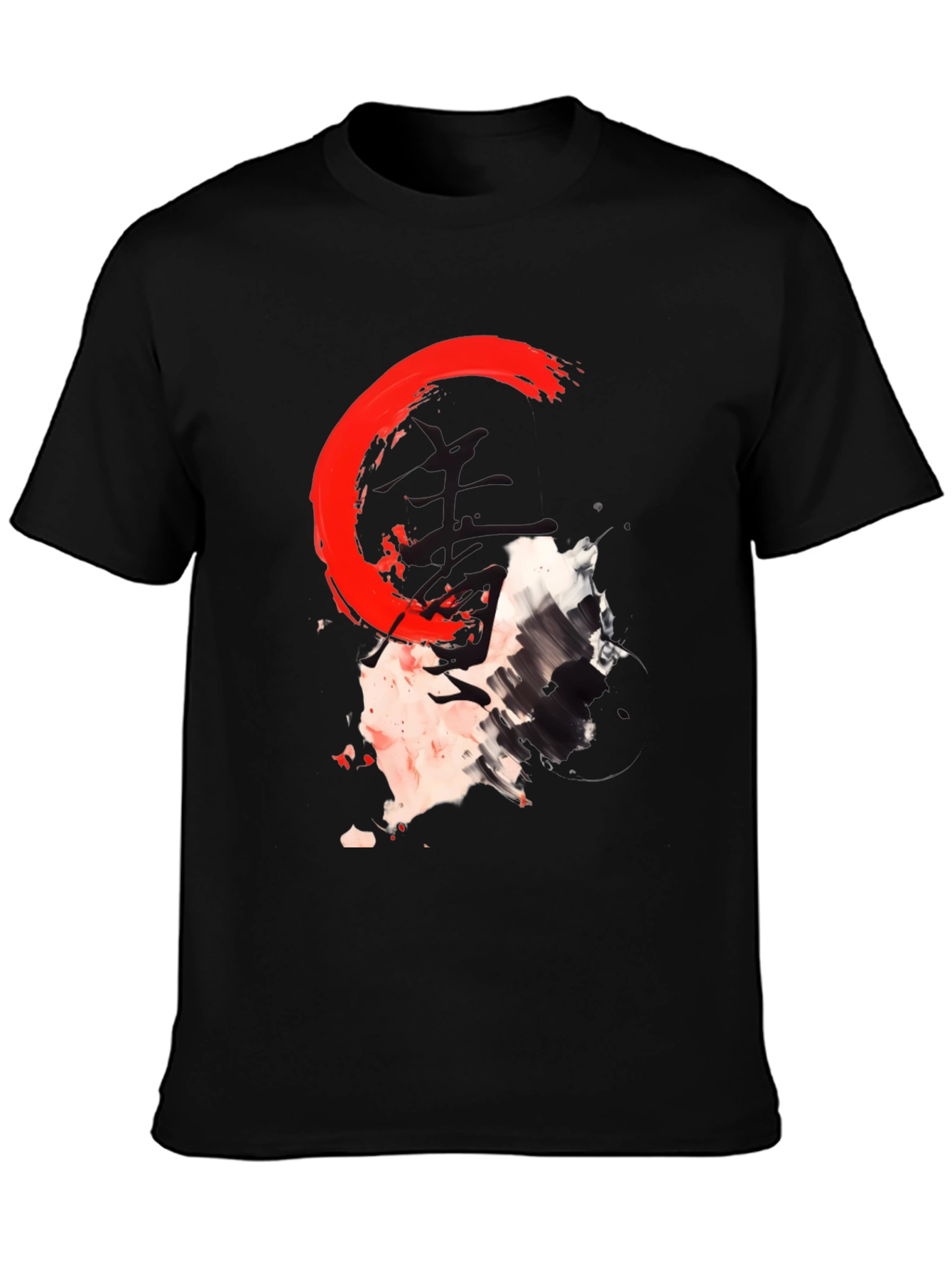 Abstract Graphic Print Crew Neck T-Shirt