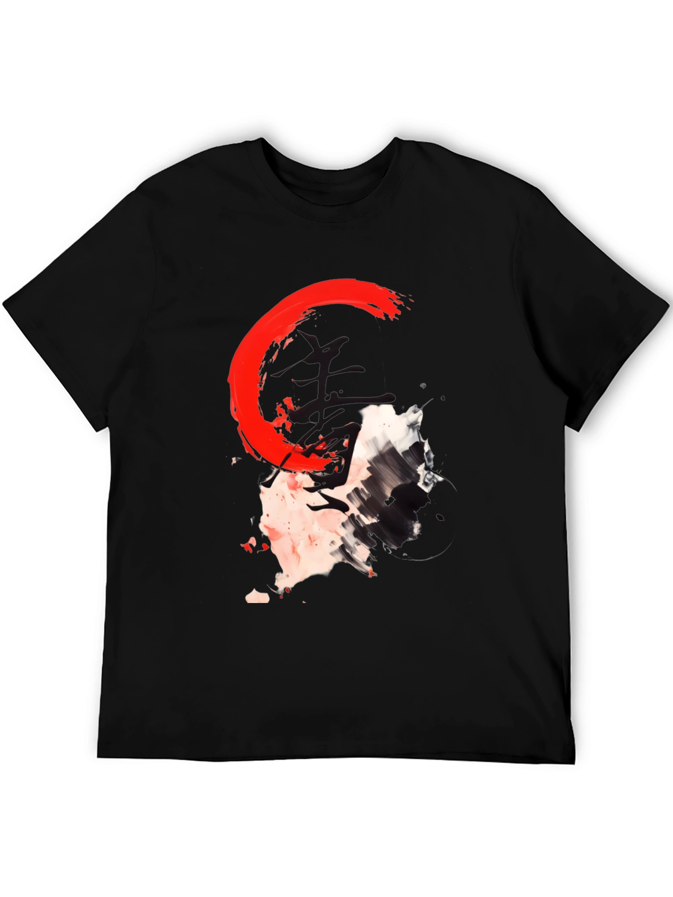 Abstract Graphic Print Crew Neck T-Shirt