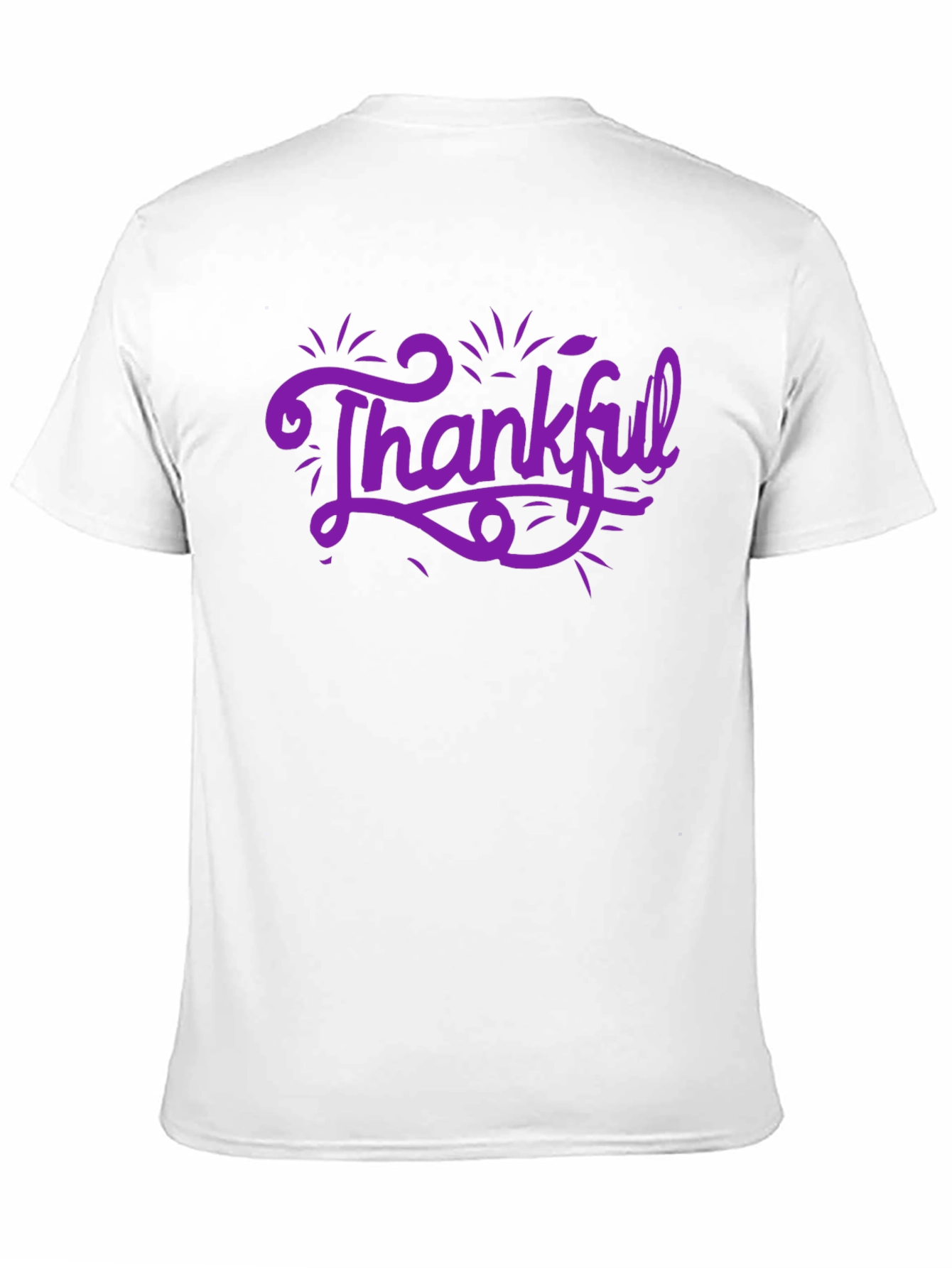 Thankful Graphic Tee - Black Cotton T-Shirt