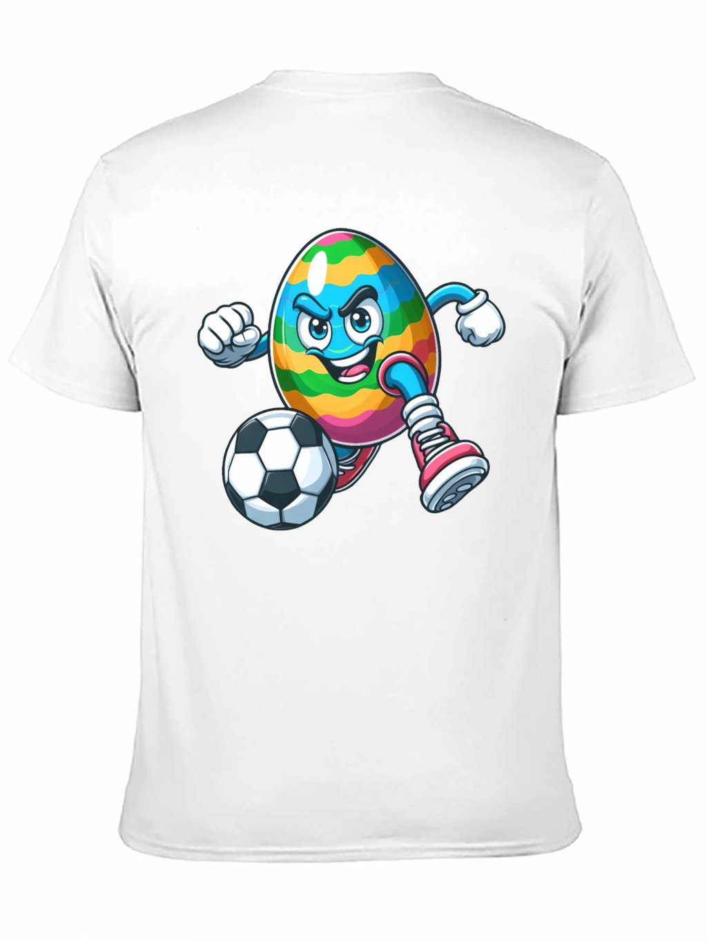 Easter Egg Soccer Player Graphic T-Shirt