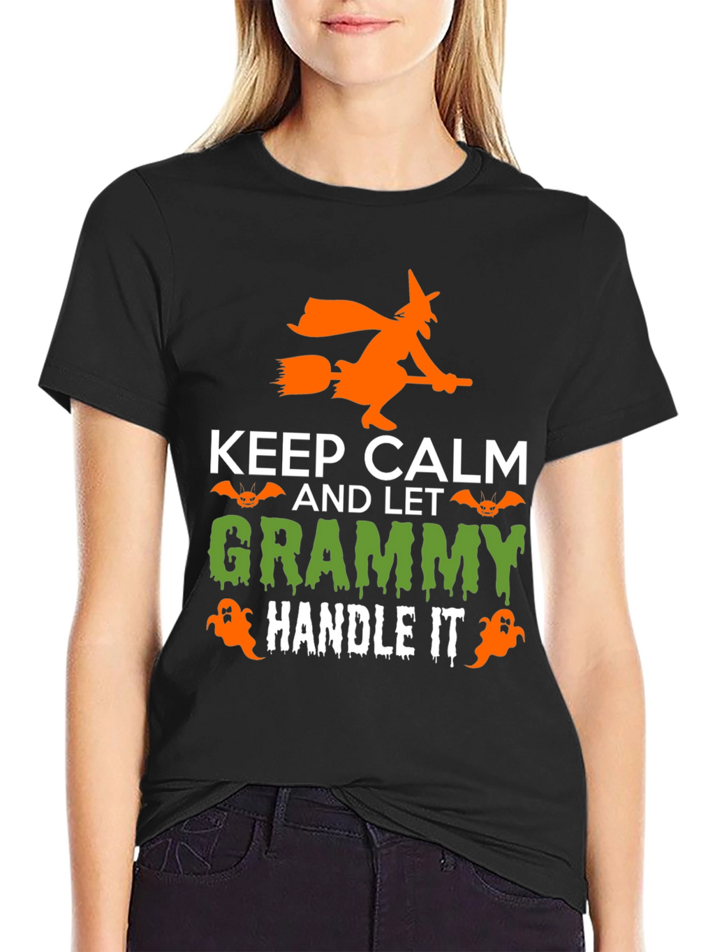 Keep Calm and Let Grammy Handle It Halloween T-Shirt