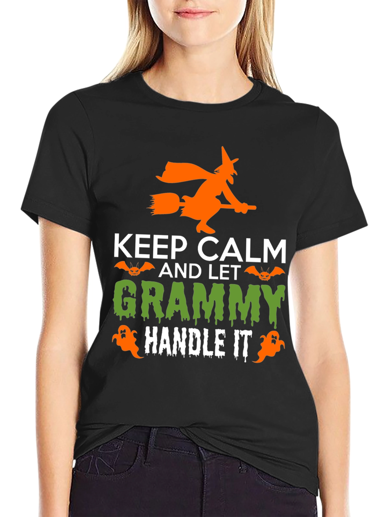 Keep Calm and Let Grammy Handle It Halloween T-Shirt