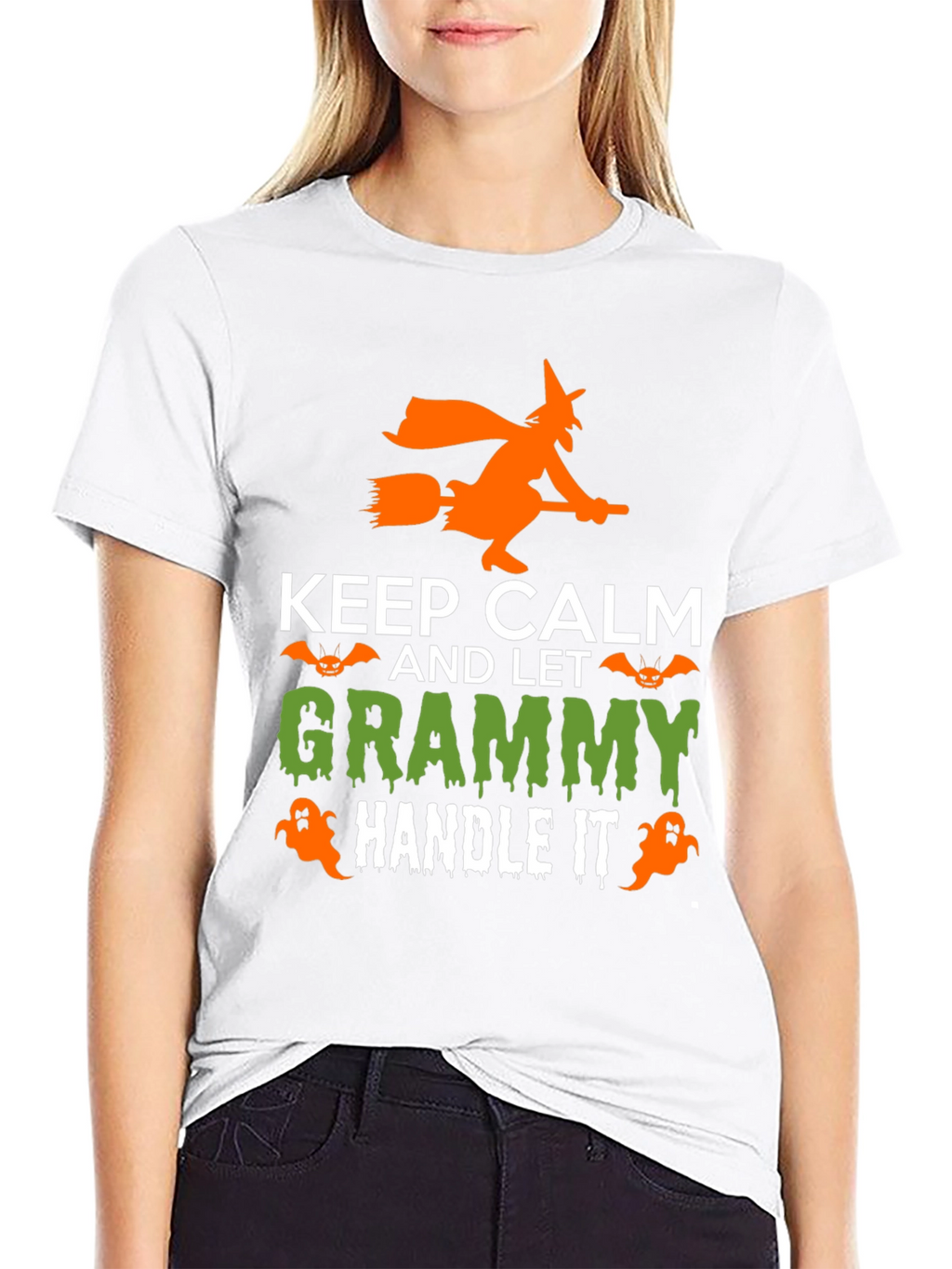 Keep Calm and Let Grammy Handle It Halloween T-Shirt