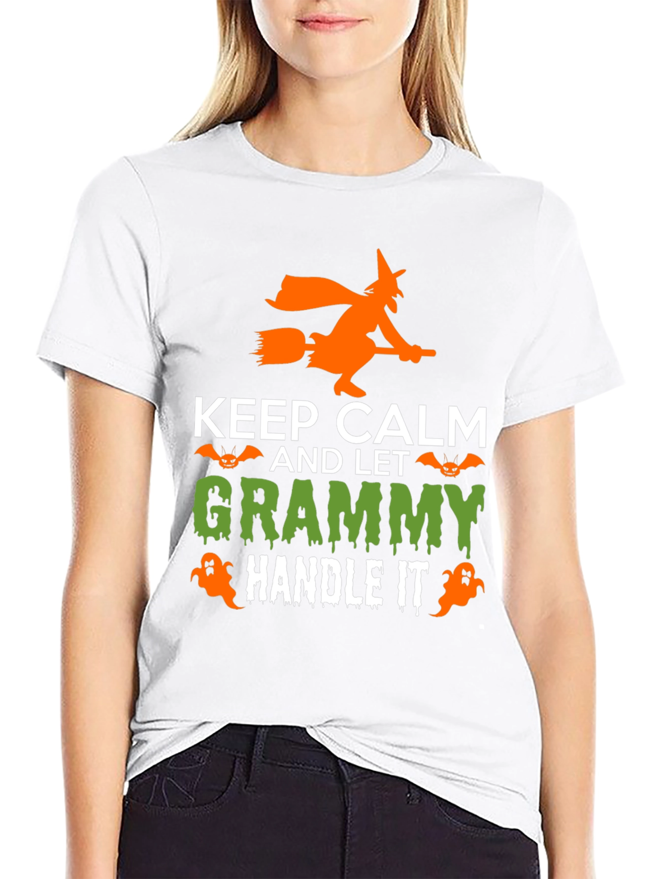 Keep Calm and Let Grammy Handle It Halloween T-Shirt