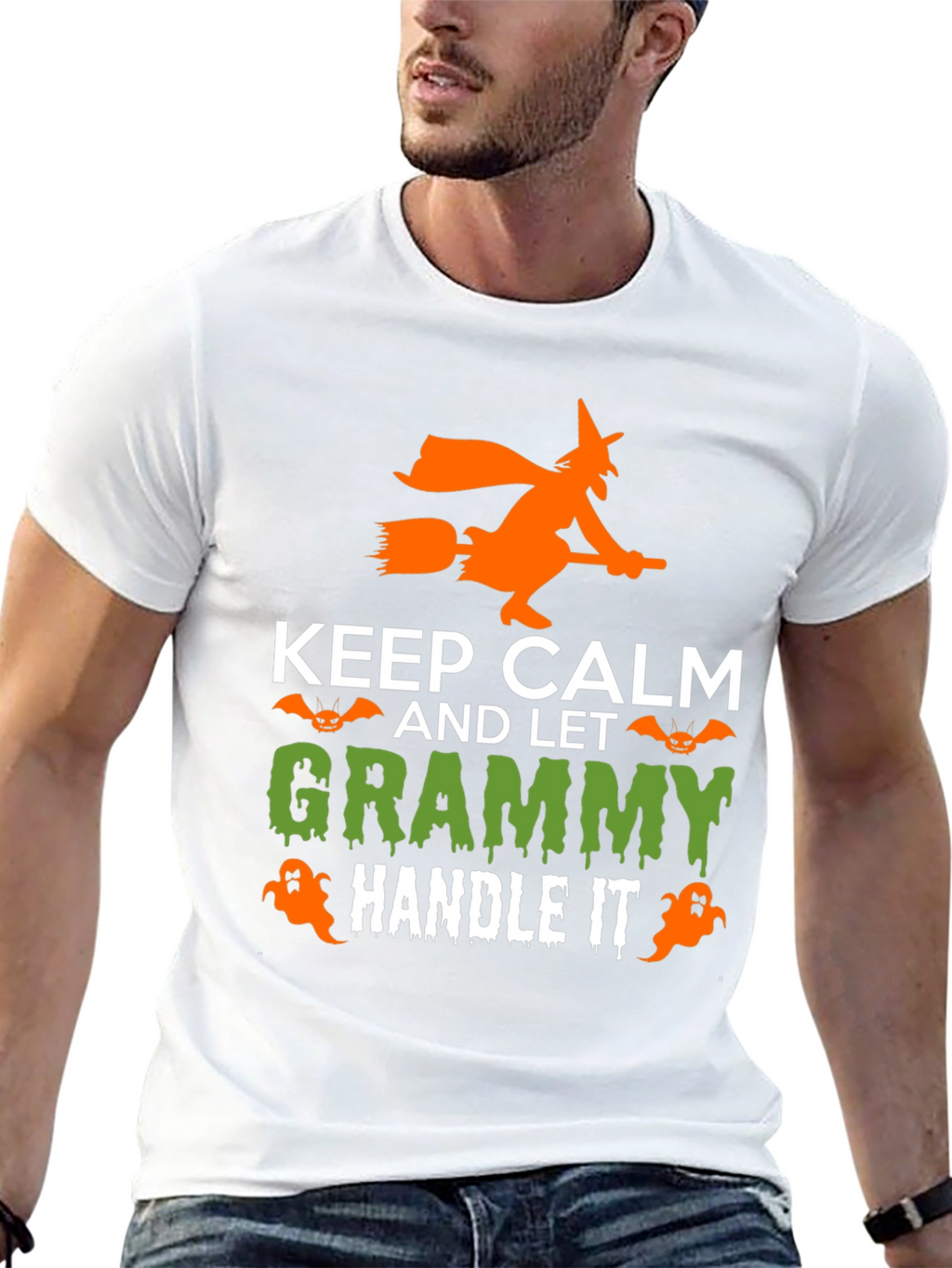 Keep Calm and Let Grammy Handle It Halloween T-Shirt
