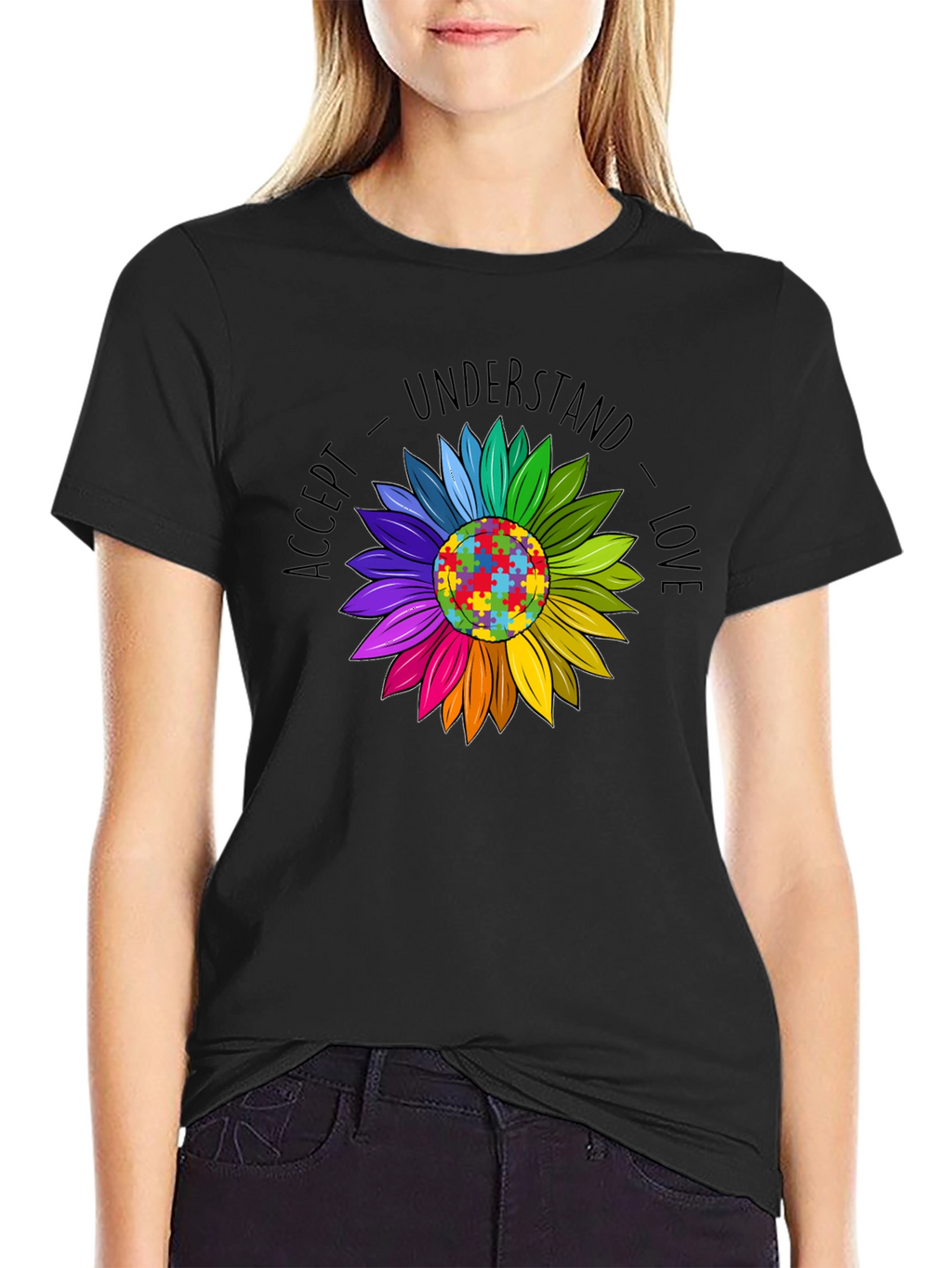 Autism Awareness Sunflower Graphic Tee