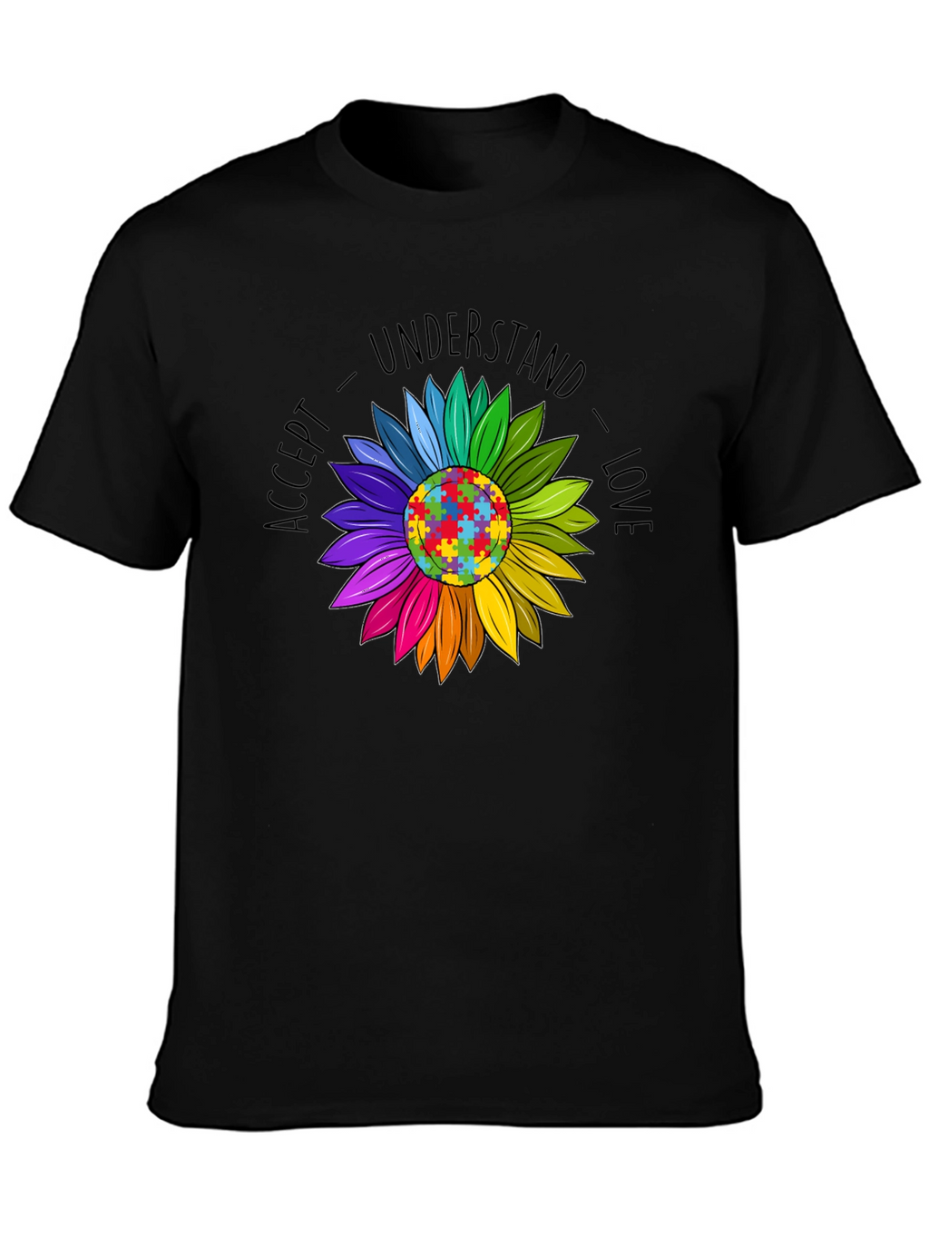 Autism Awareness Sunflower Graphic Tee