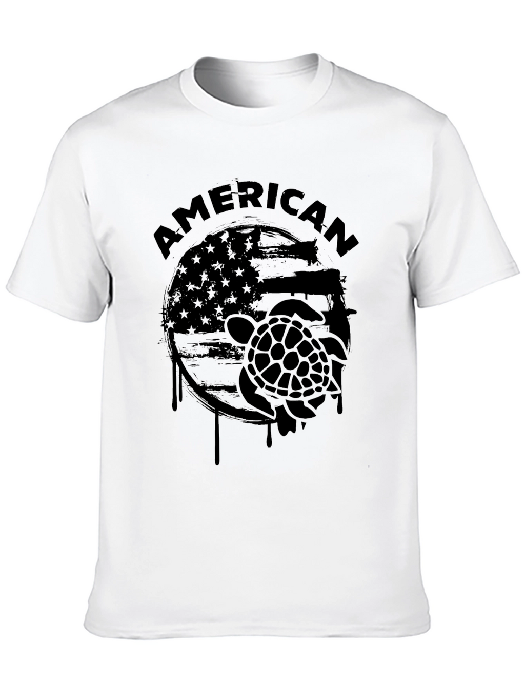 American Turtle Graphic T-Shirt - Patriotic Tee