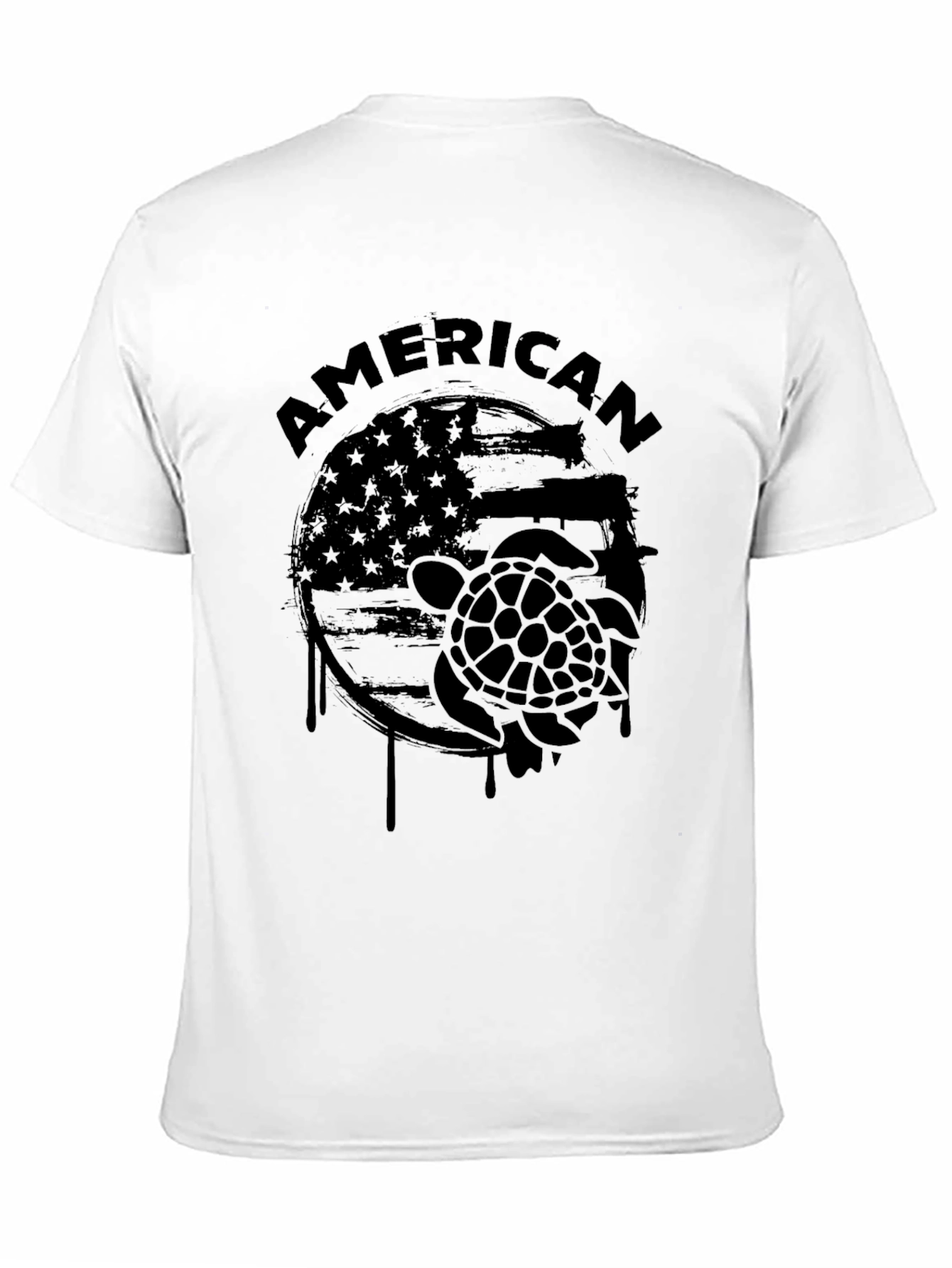 American Turtle Graphic T-Shirt - Patriotic Tee