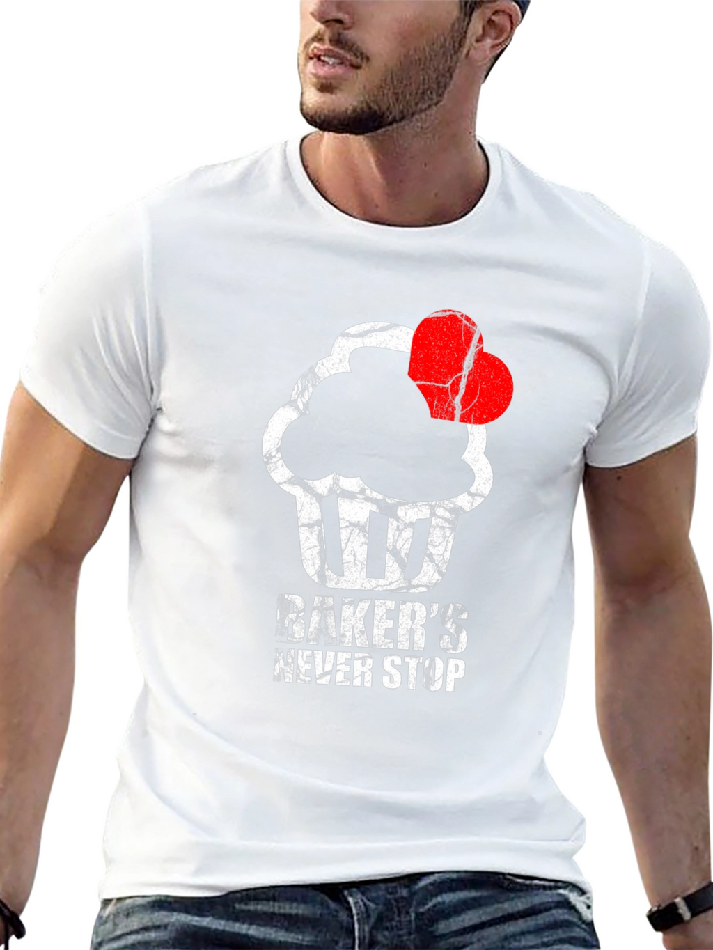 Bakers Never Stop T-Shirt - Cupcake Love