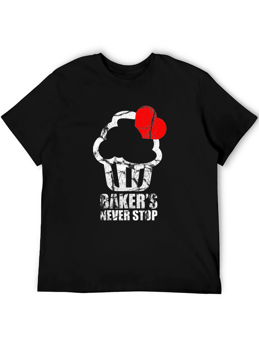Bakers Never Stop T-Shirt - Cupcake Love