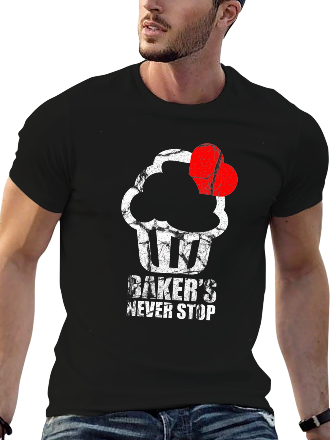 Bakers Never Stop T-Shirt - Cupcake Love