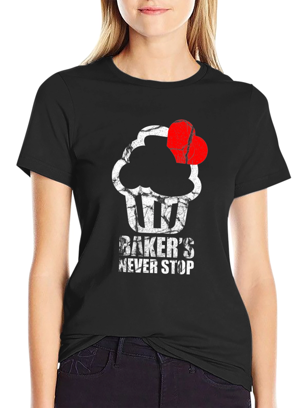 Bakers Never Stop T-Shirt - Cupcake Love