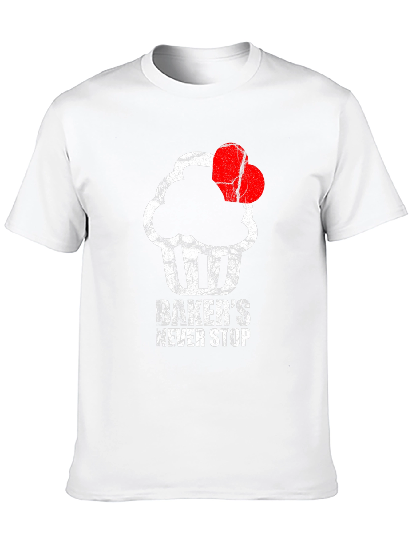 Bakers Never Stop T-Shirt - Cupcake Love