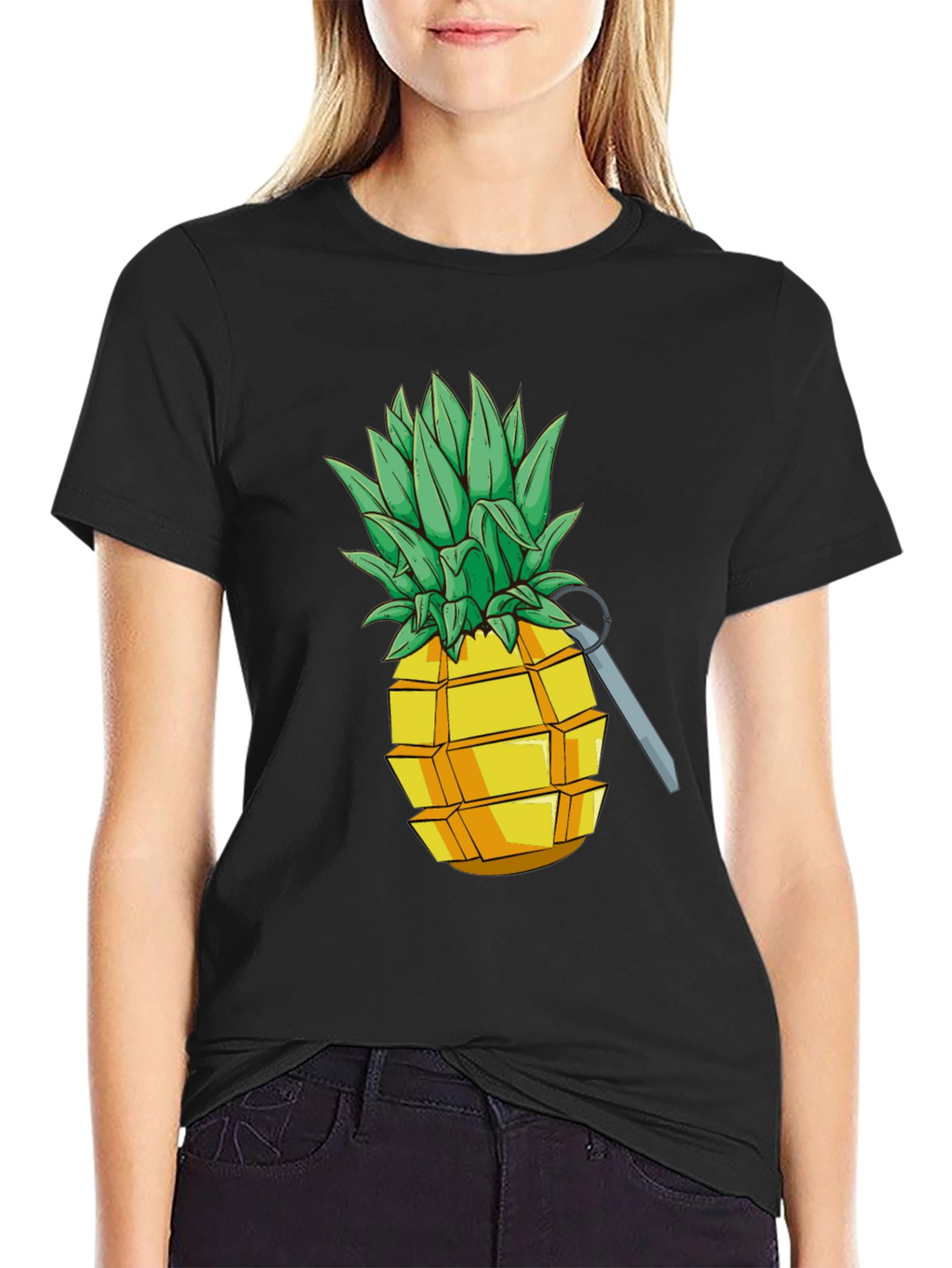 Pineapple Grenade Funny Graphic Tee