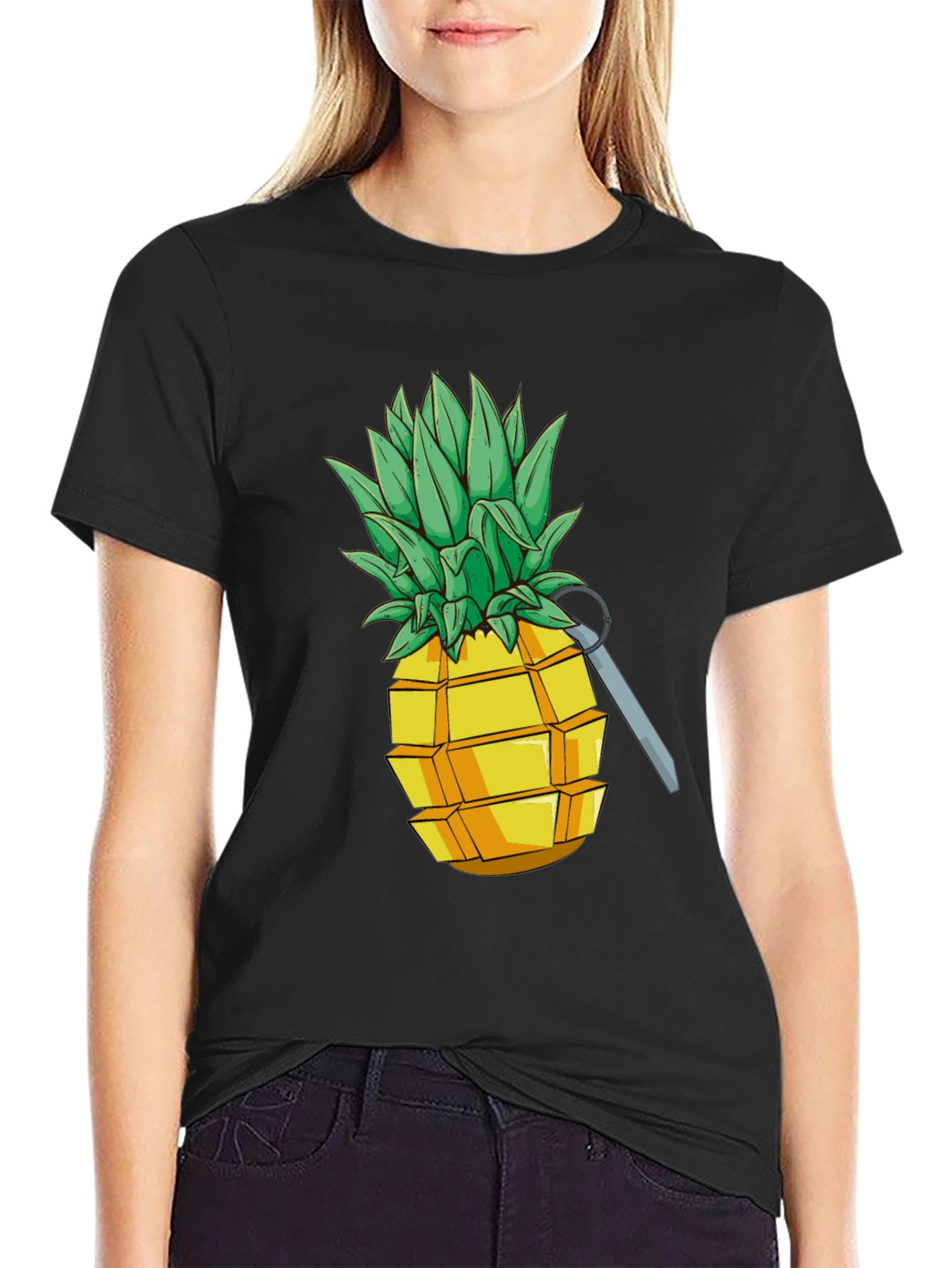 Pineapple Grenade Funny Graphic Tee