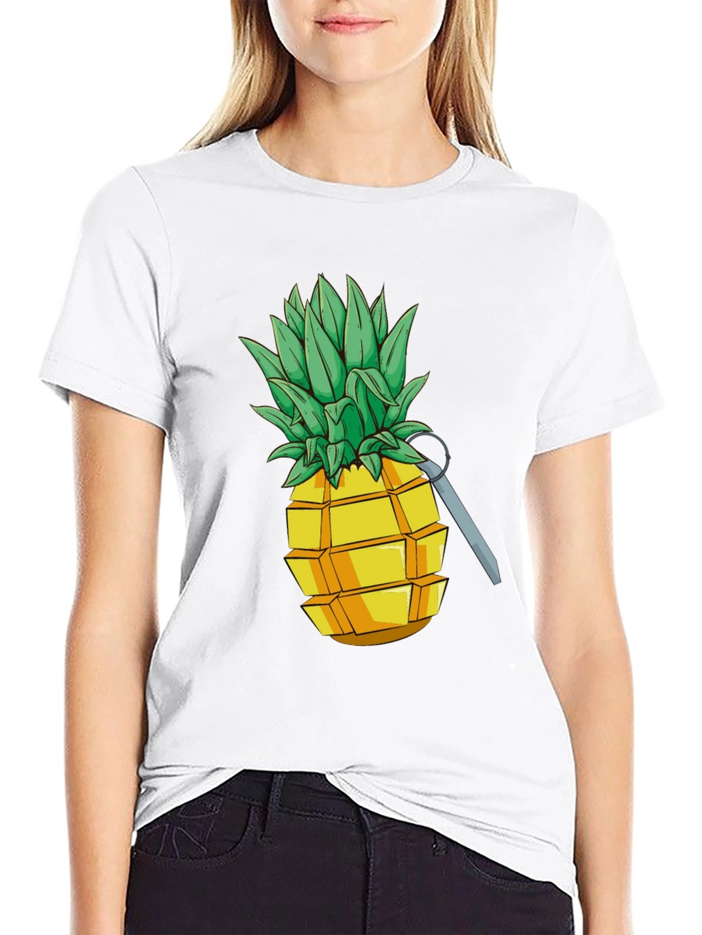 Pineapple Grenade Funny Graphic Tee