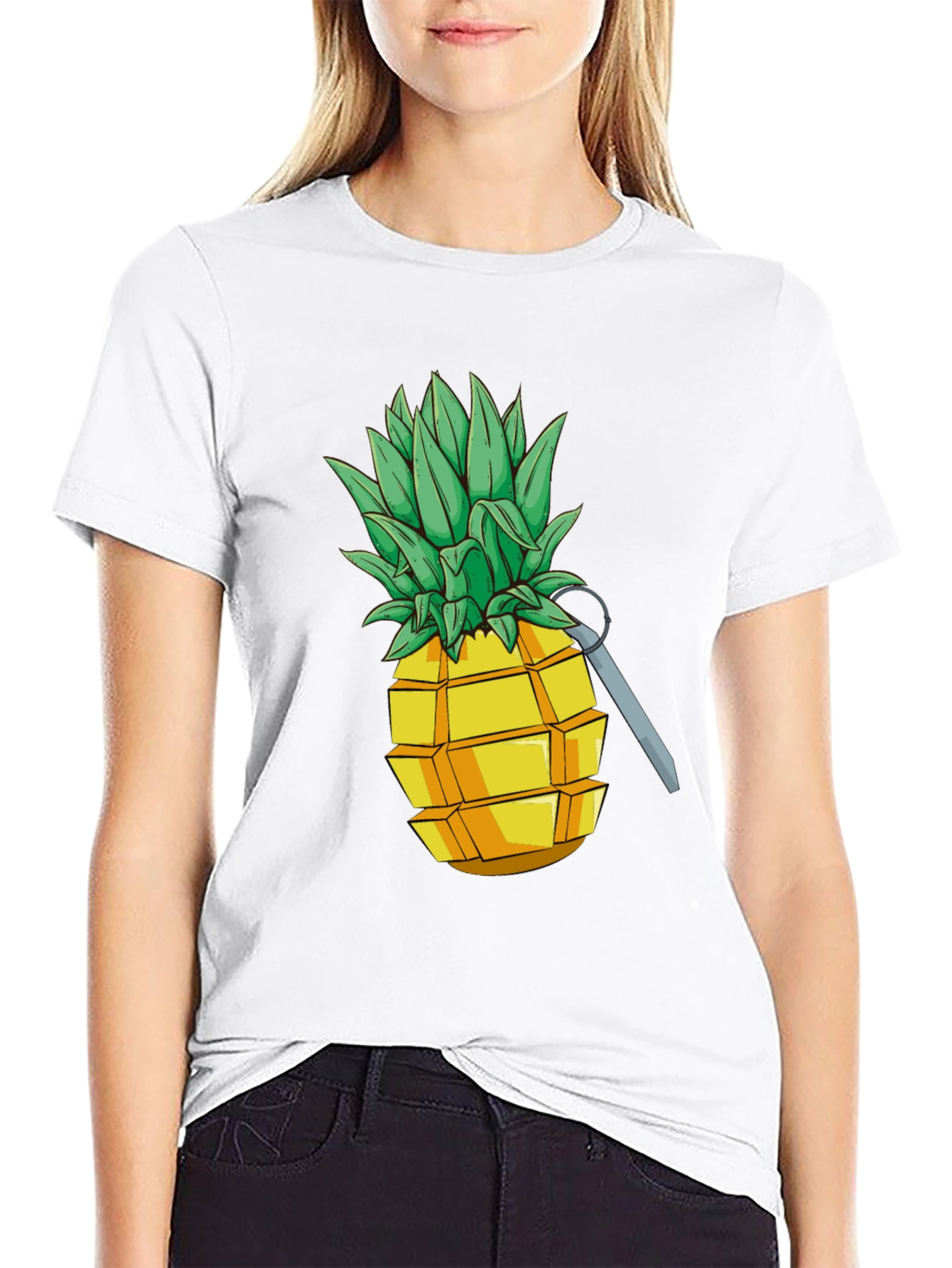 Pineapple Grenade Funny Graphic Tee