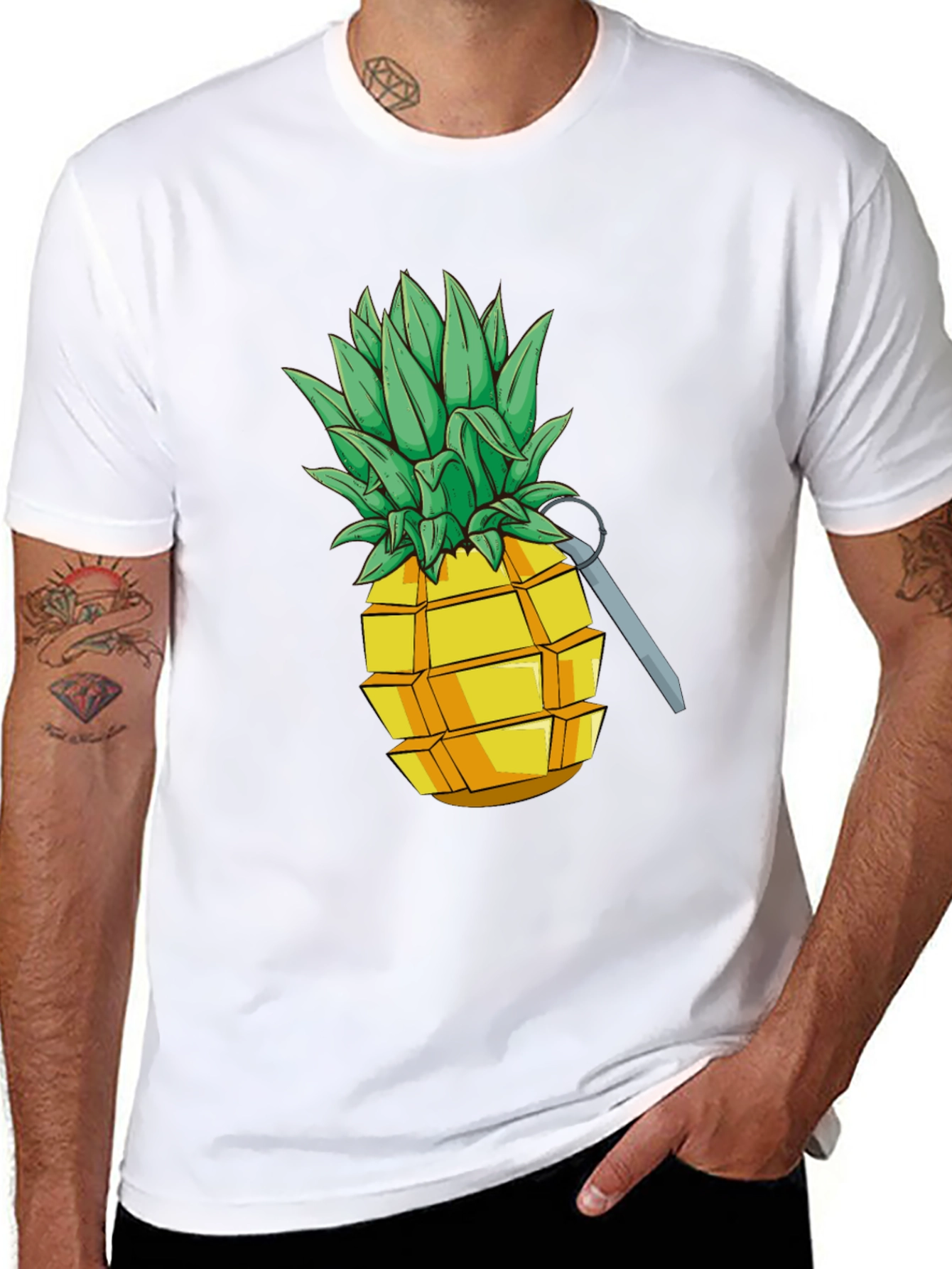 Pineapple Grenade Funny Graphic Tee