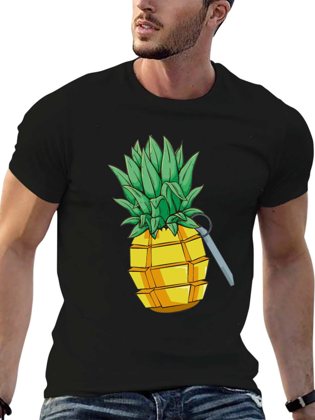 Pineapple Grenade Funny Graphic Tee