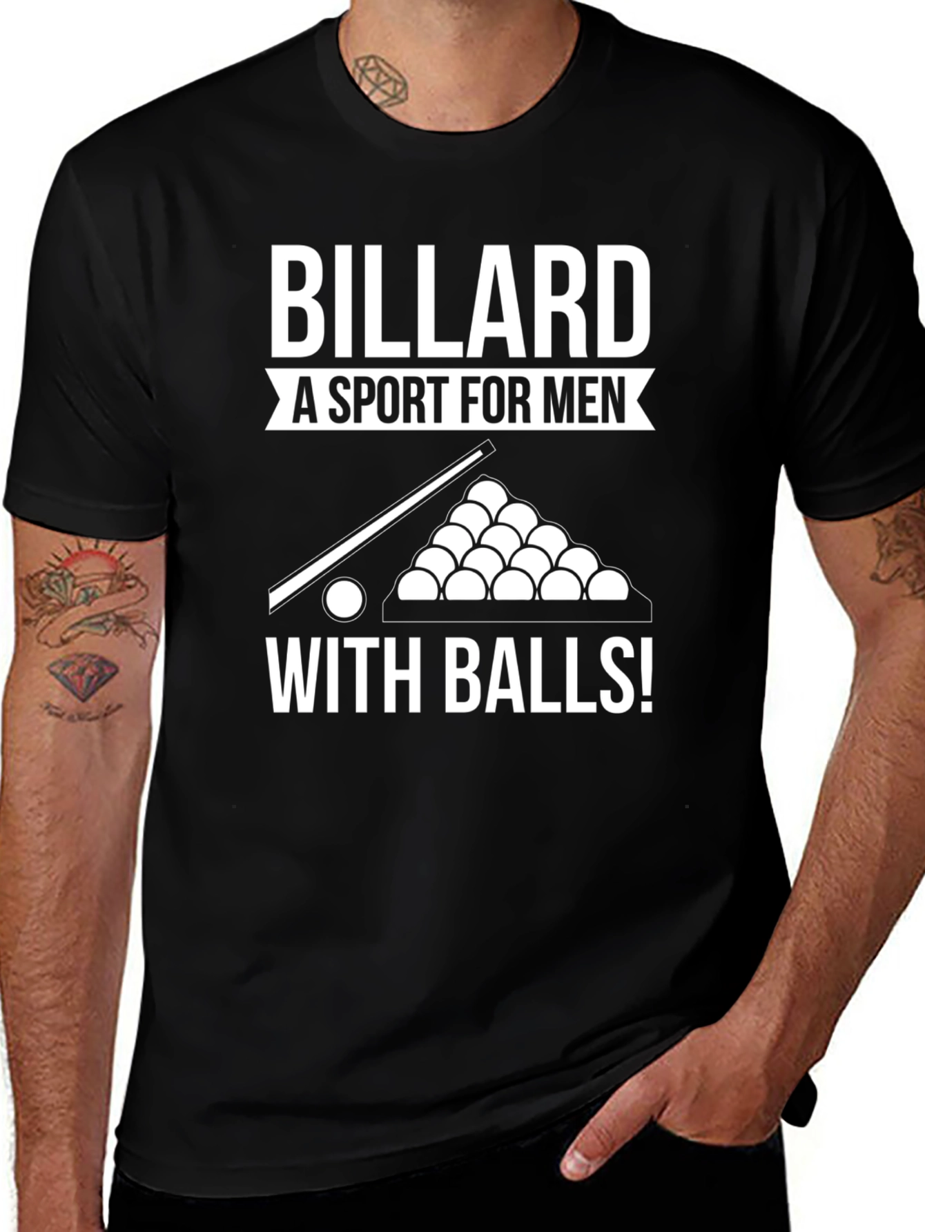 Billiard T-Shirt: A Sport for Men With Balls!