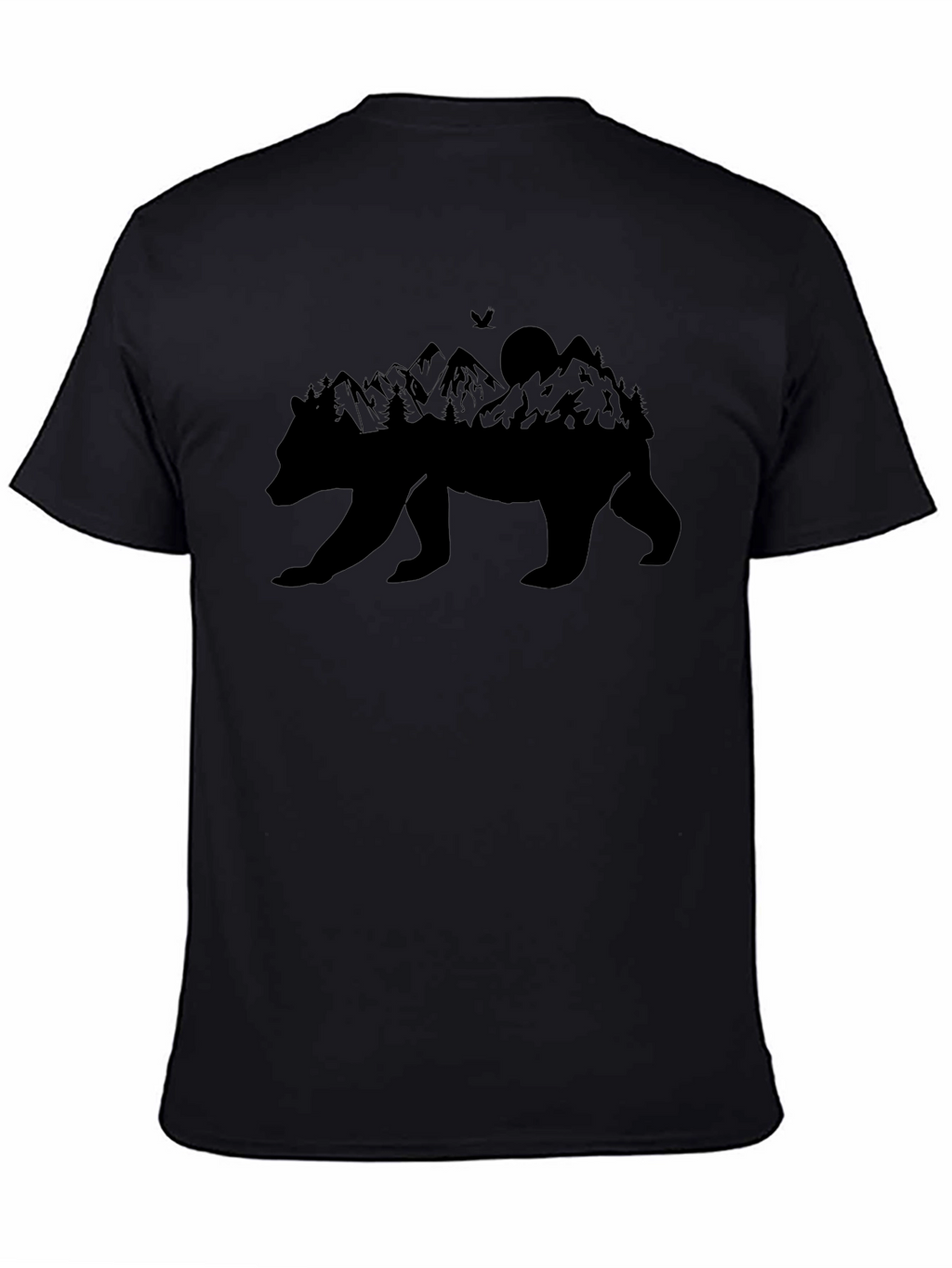 Bear Mountain Silhouette Graphic Tee - Black