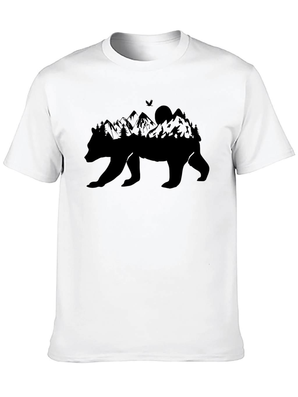 Bear Mountain Silhouette Graphic Tee - Black