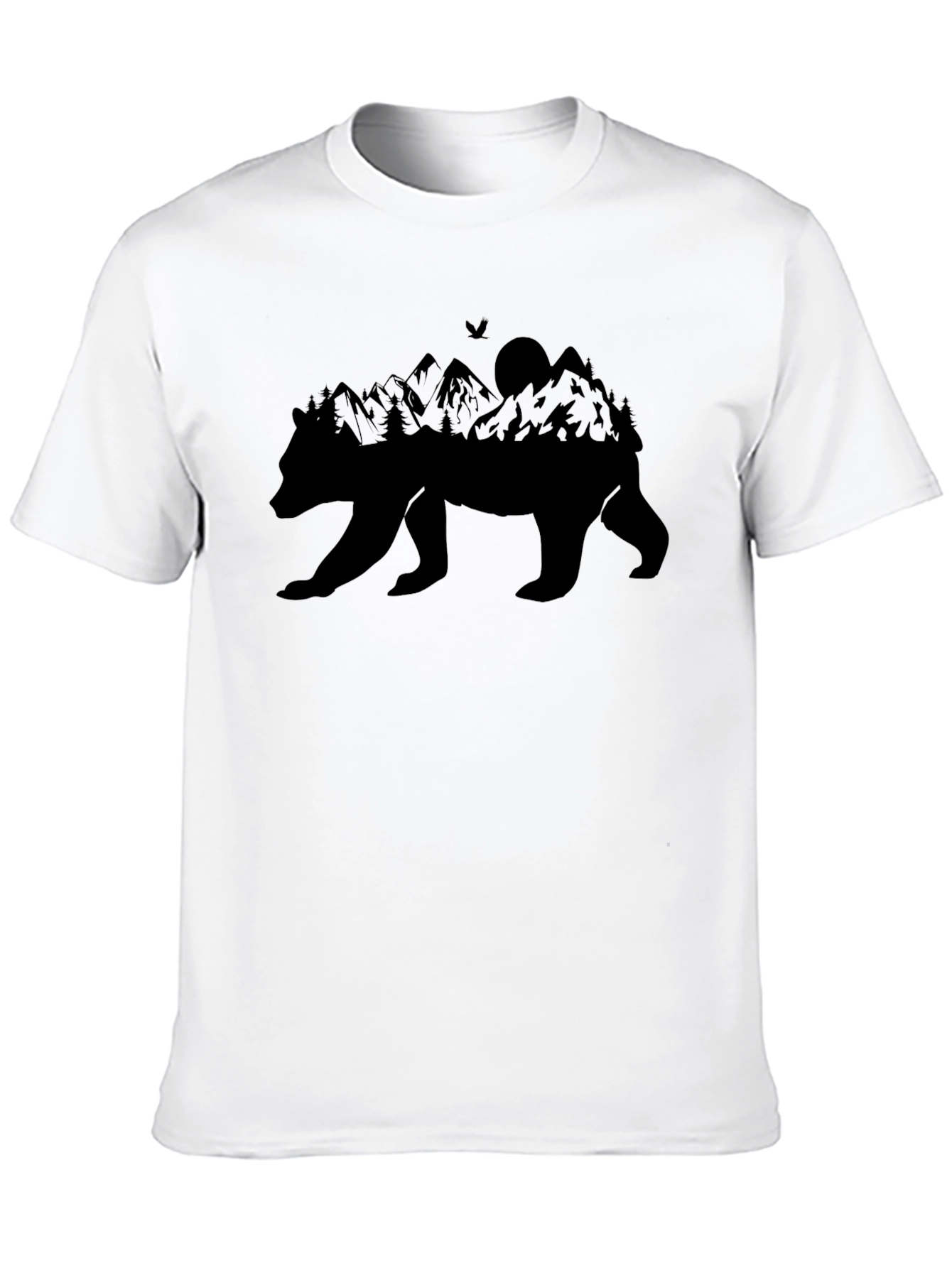 Bear Mountain Silhouette Graphic Tee - Black