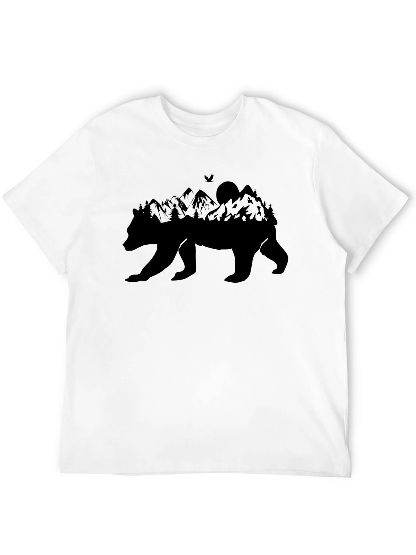 Bear Mountain Silhouette Graphic Tee - Black