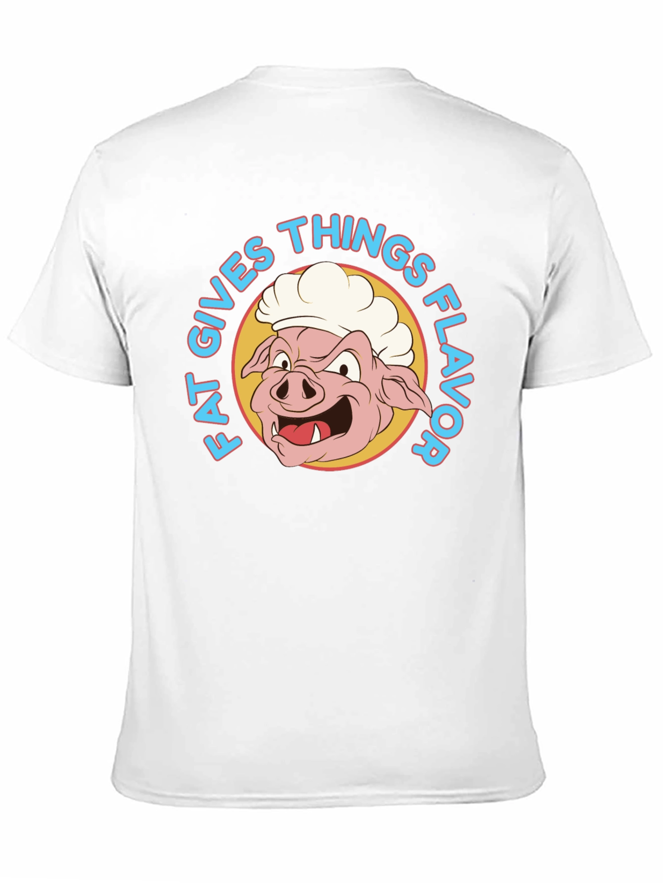 Funny Fat Gives Things Flavor Pig Chef T-Shirt