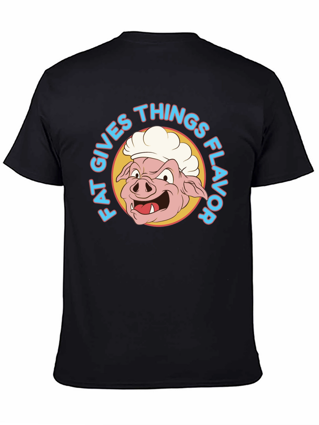 Funny Fat Gives Things Flavor Pig Chef T-Shirt