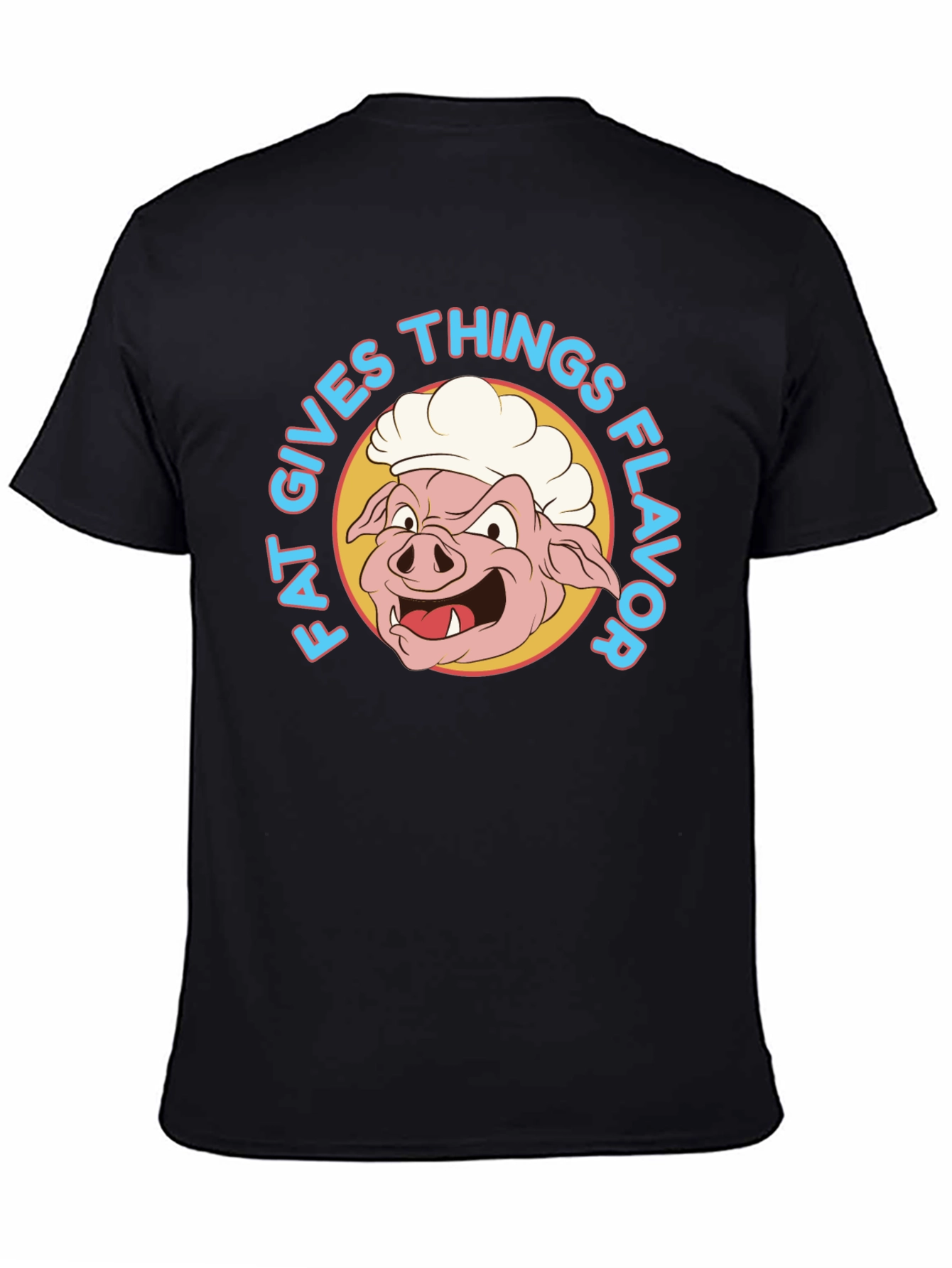 Funny Fat Gives Things Flavor Pig Chef T-Shirt