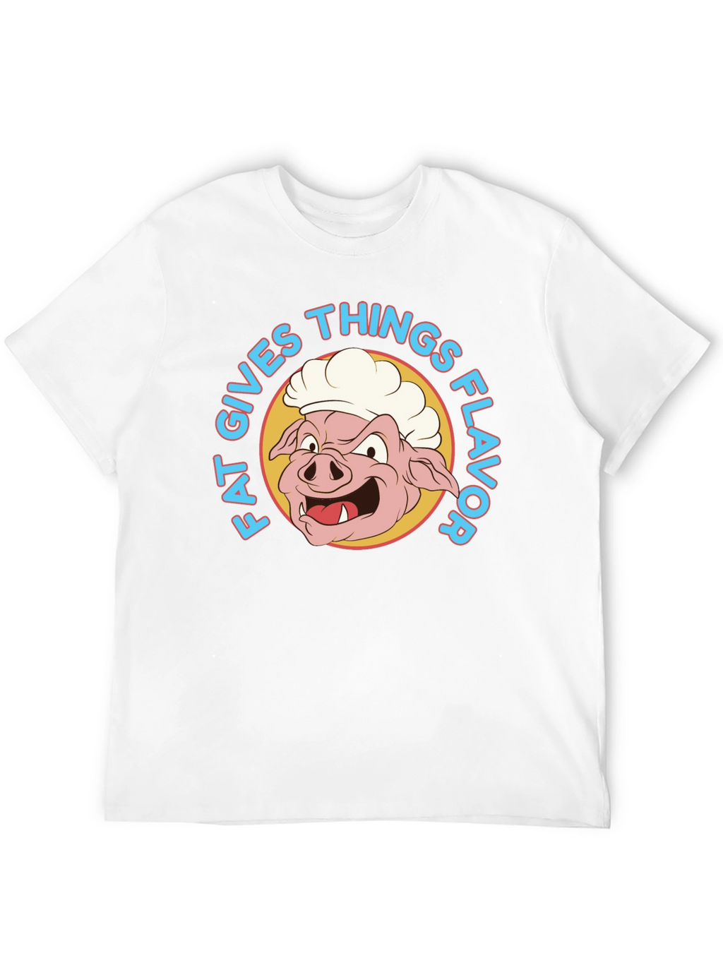 Funny Fat Gives Things Flavor Pig Chef T-Shirt